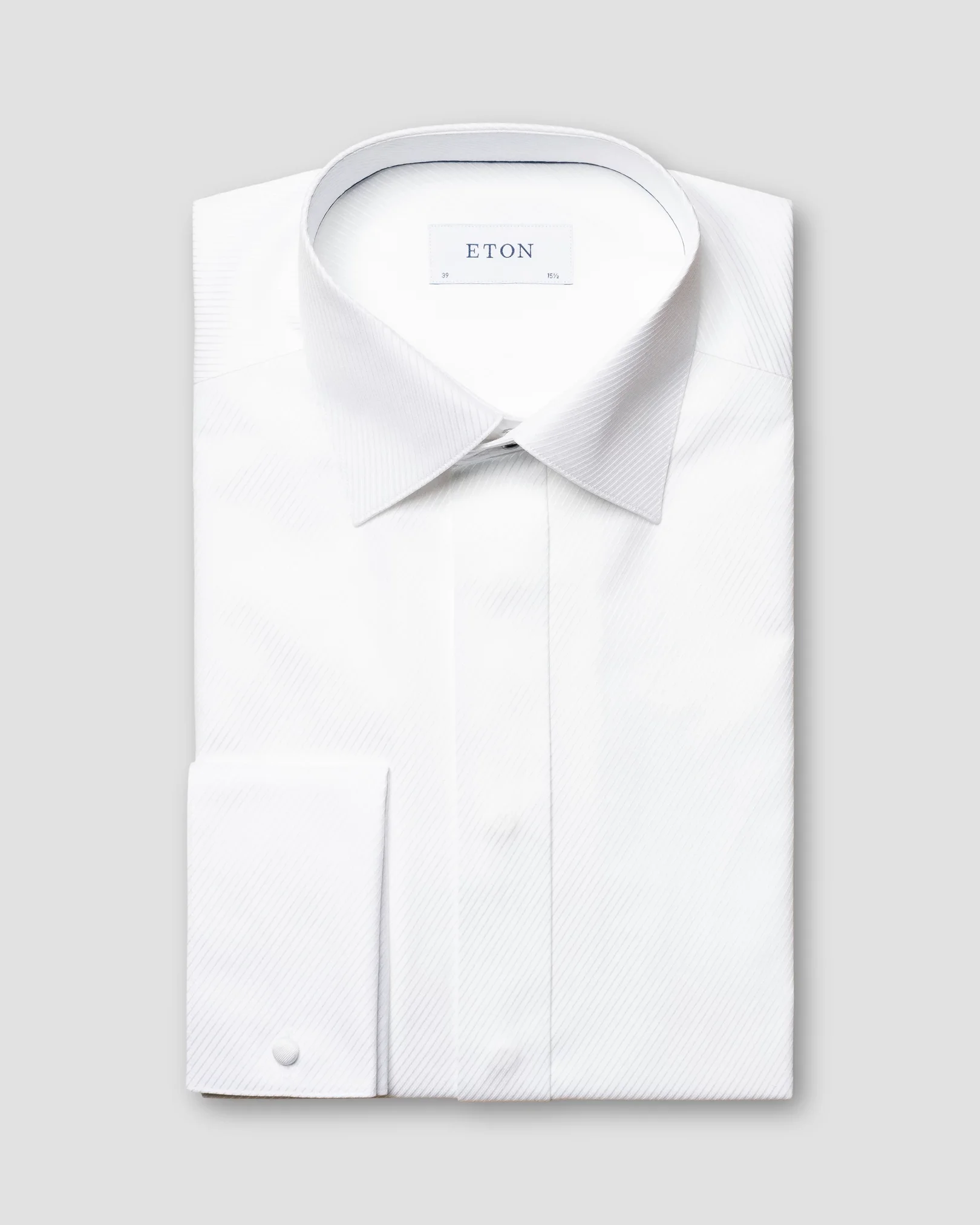 Eton - white dobby moderate cut away