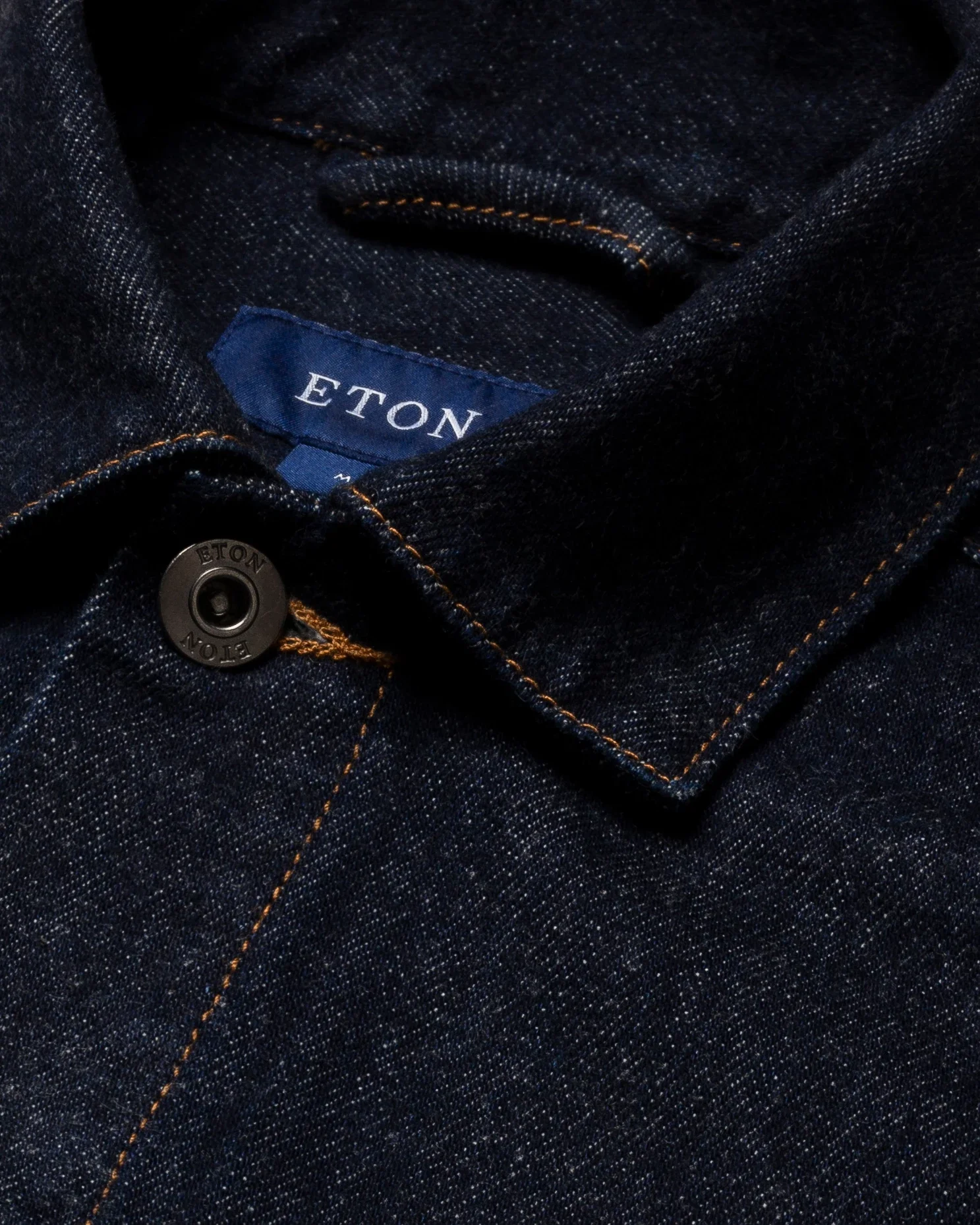 Eton - blue denim overshirt jeansverket