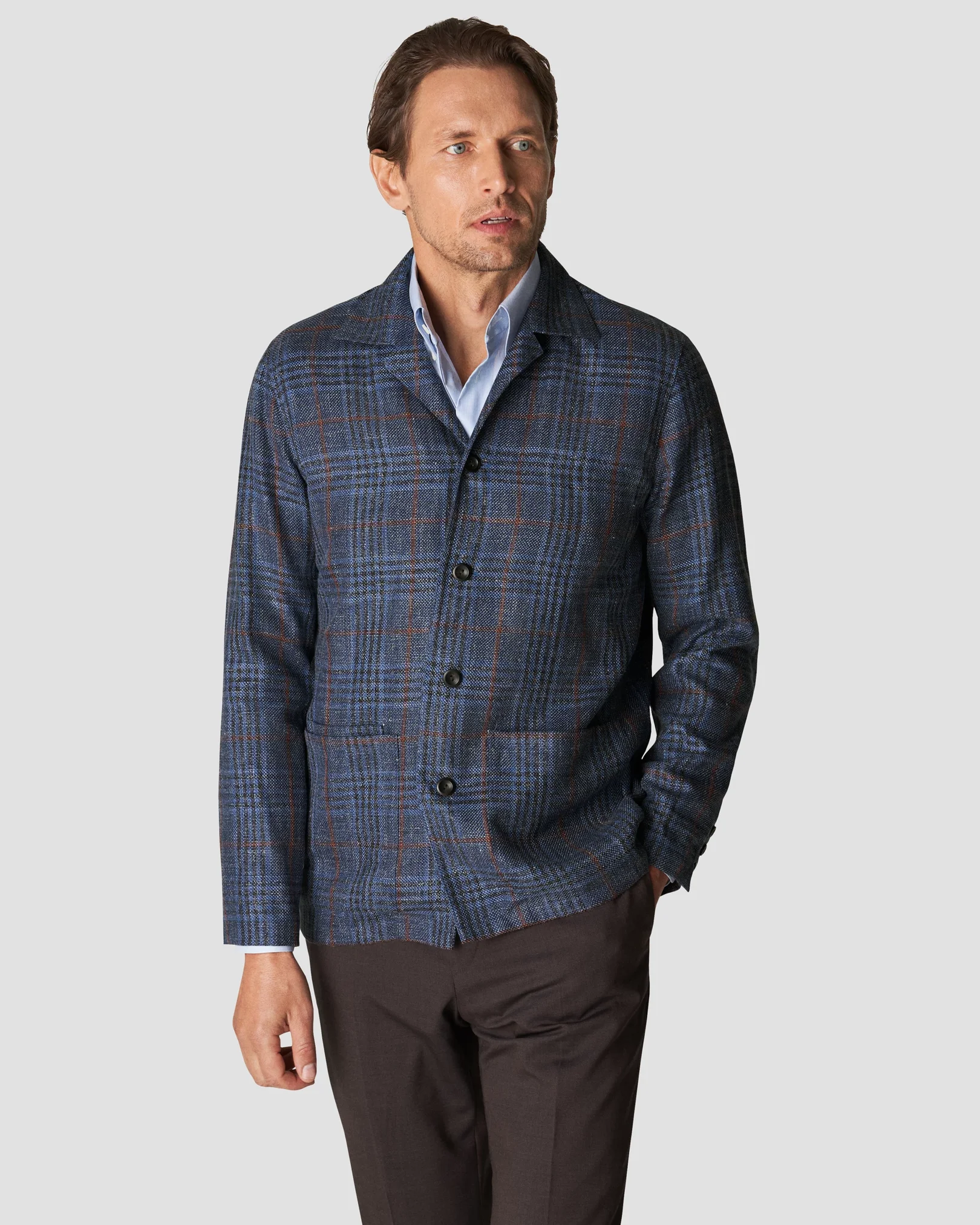 Eton - dark blue hopsack