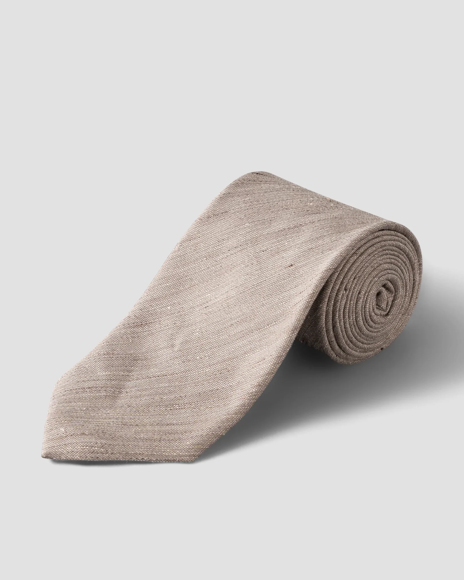 Eton - beige modern silk linen tie
