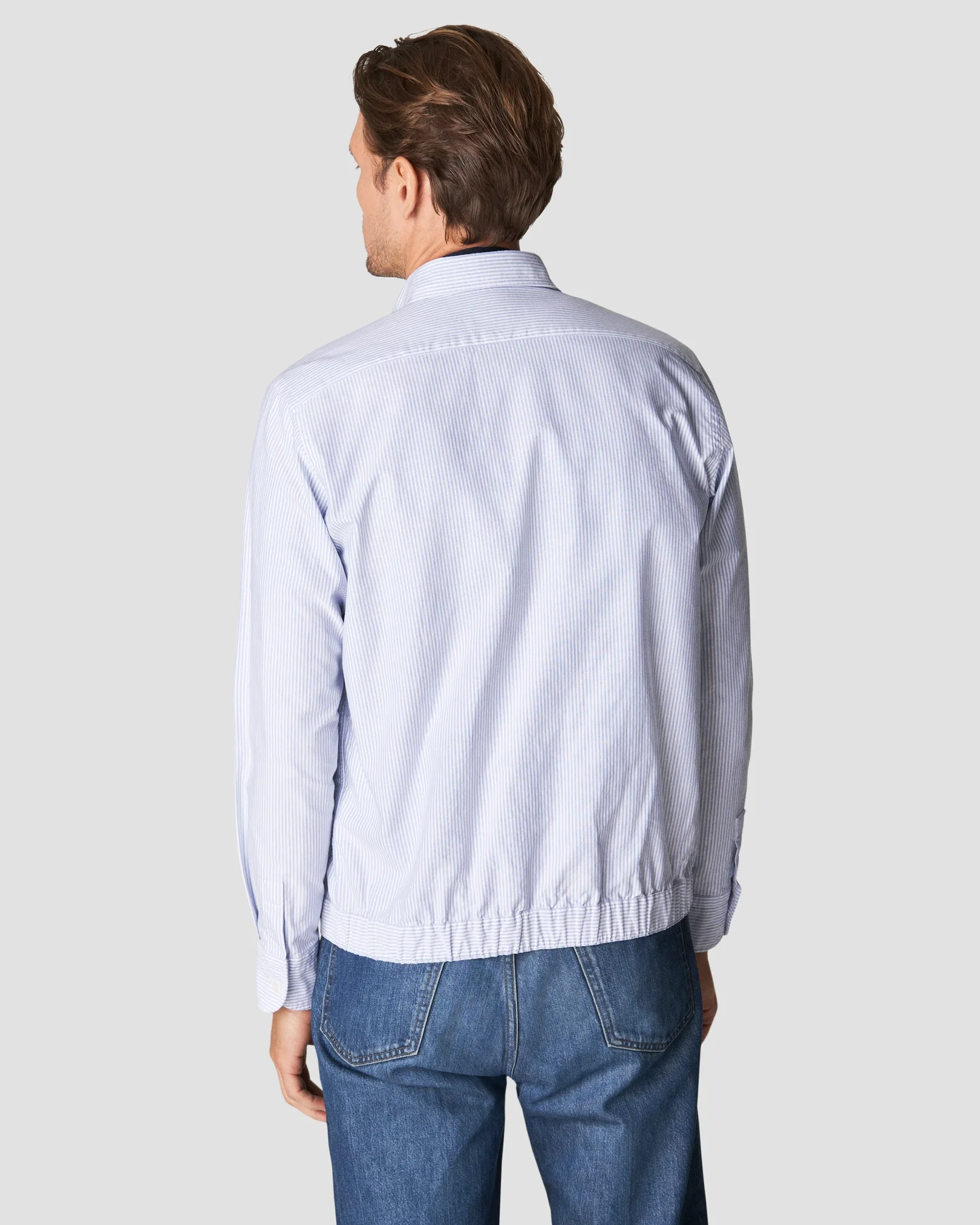 Eton - mid blue oxford overshirt