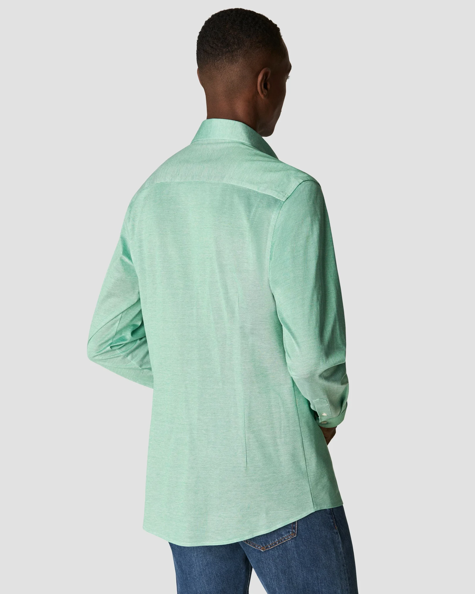 Eton - light green oxford pique