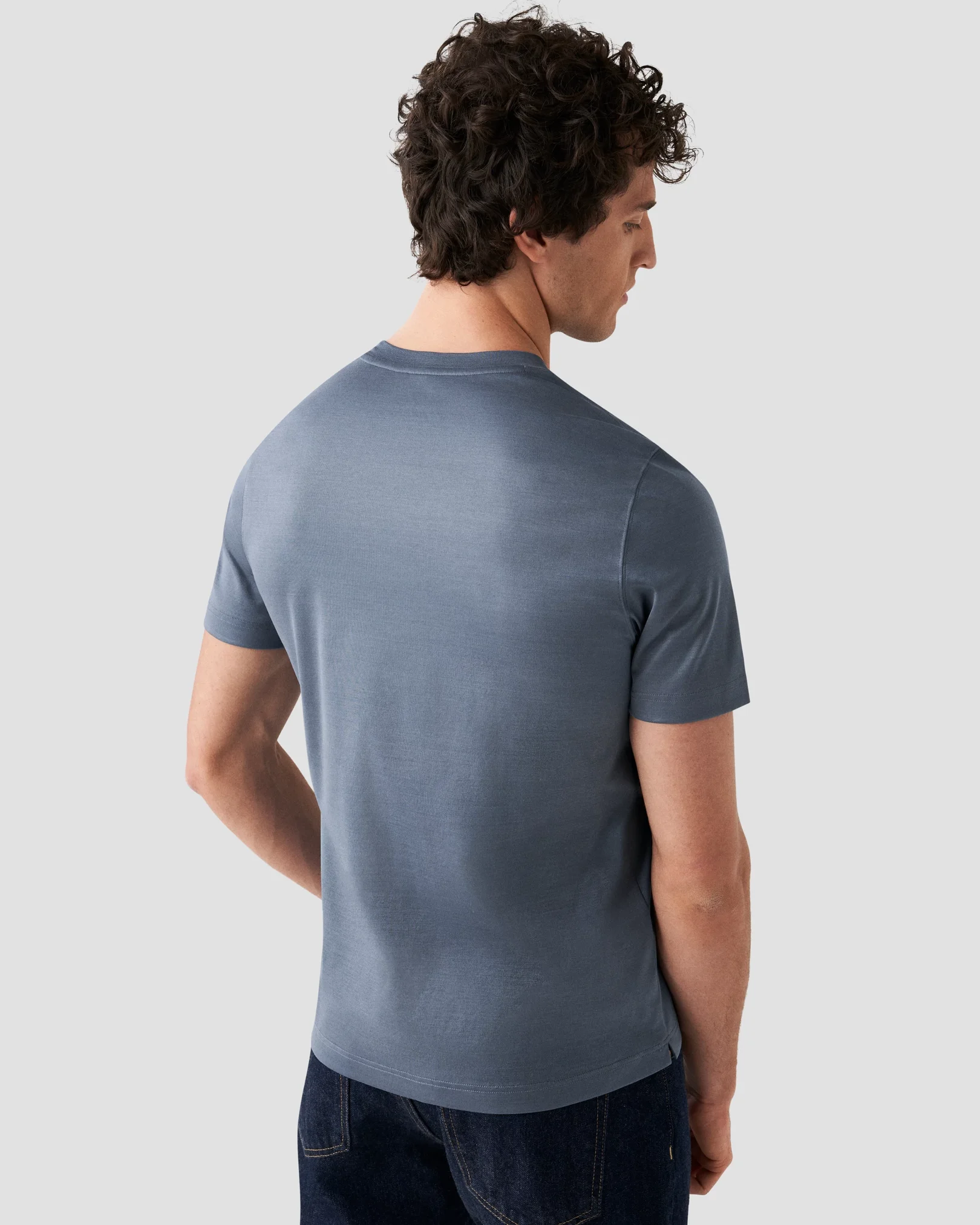 Eton - light blue jersey t shirt short sleeve
