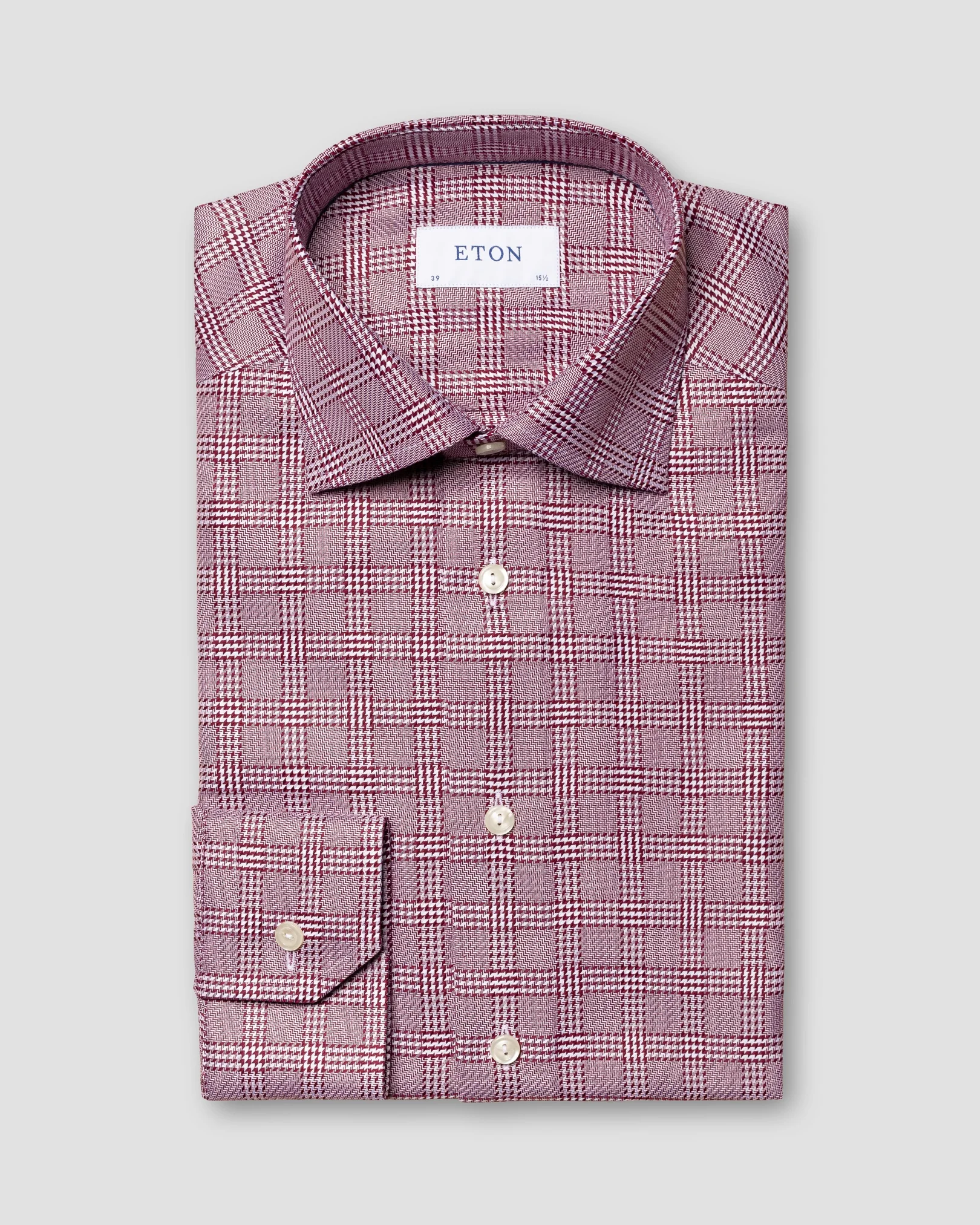 Eton - red textured twill