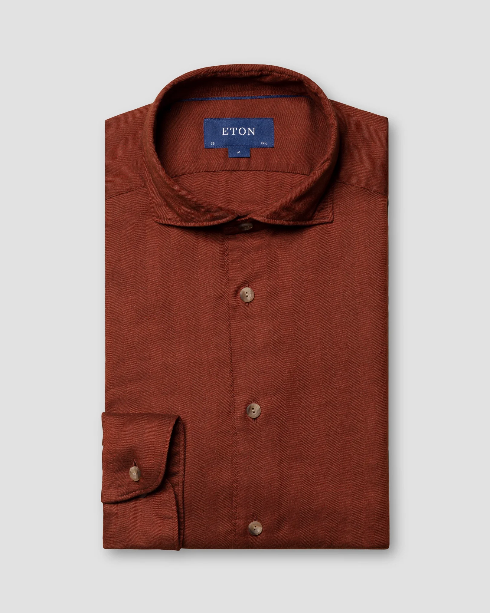 Eton - orange lightweight flannel