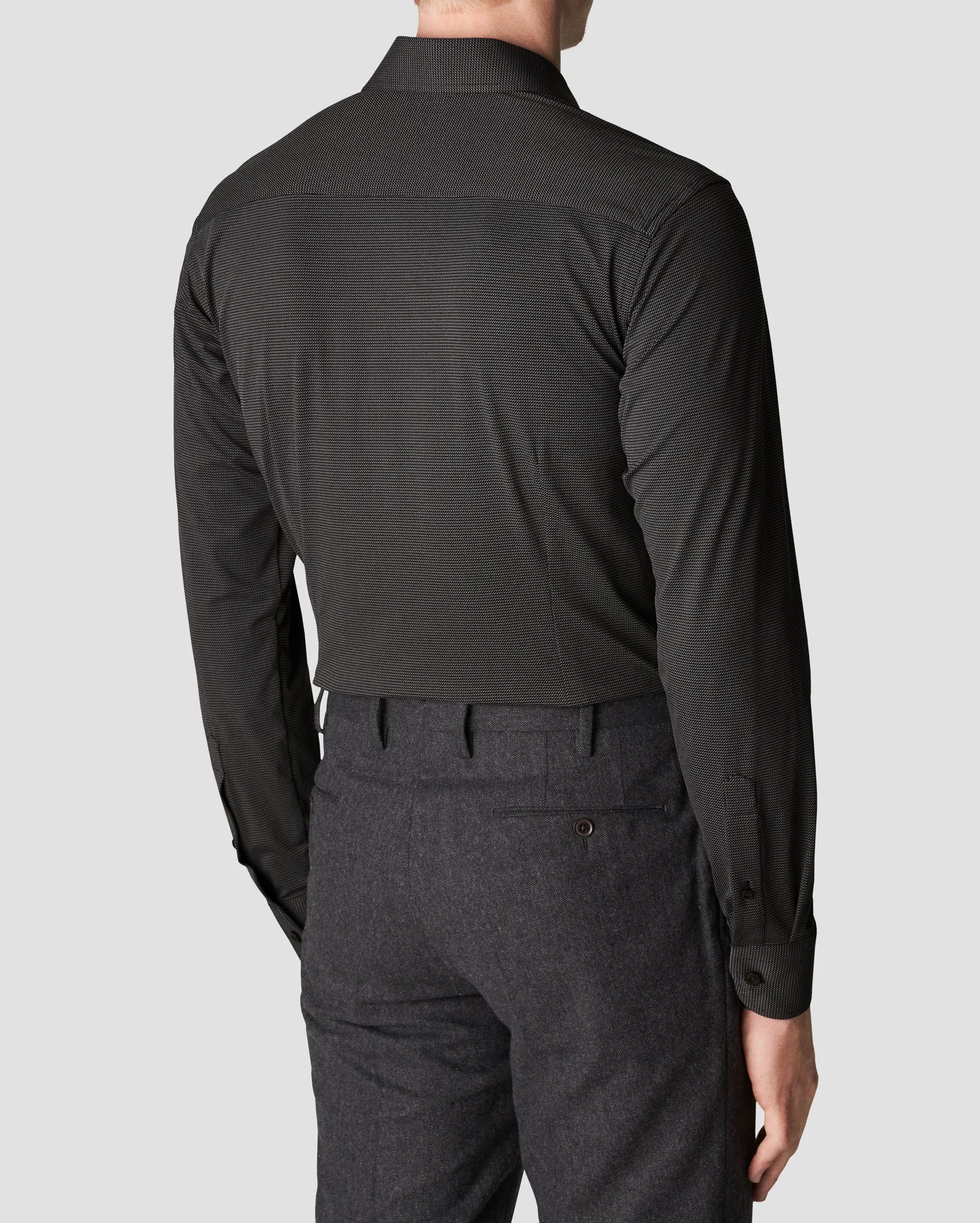 Eton - brown four way stretch