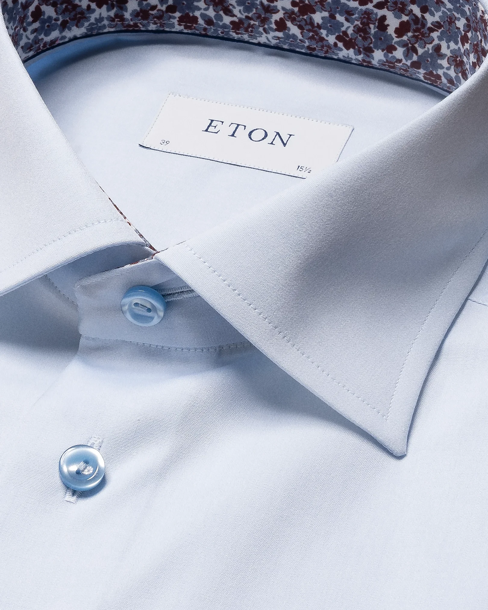 Eton - light blue poplin cutaway shirt