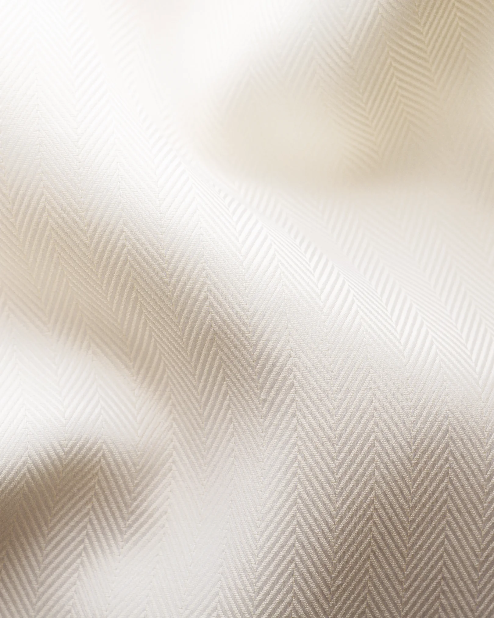 Eton - off white herringbone twill shirt