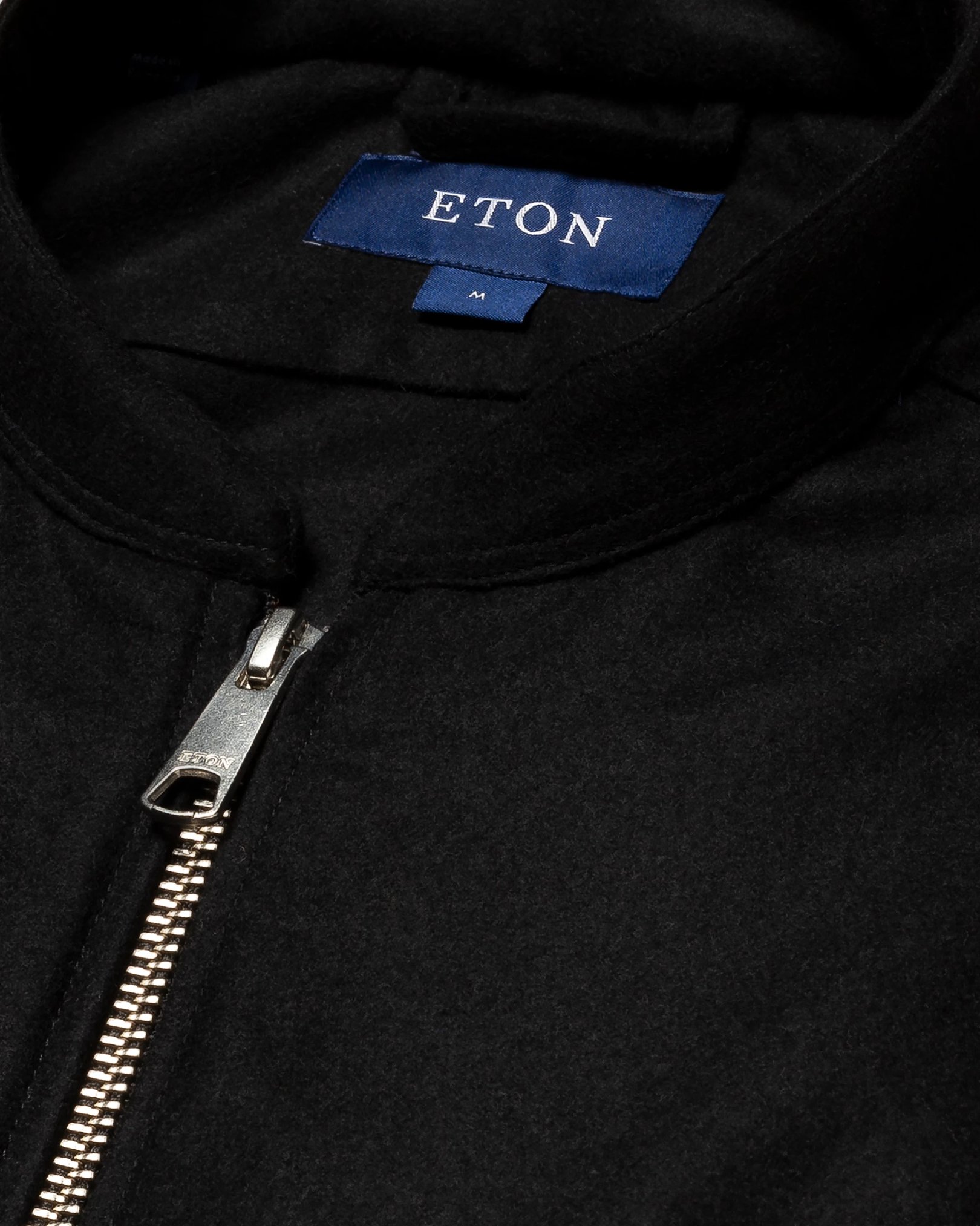 Eton - black twill wool vest