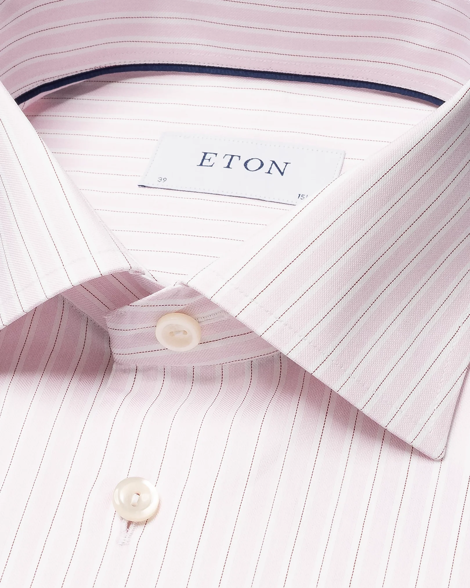 Eton - pink twill cut away collar single cuff contemporary fit