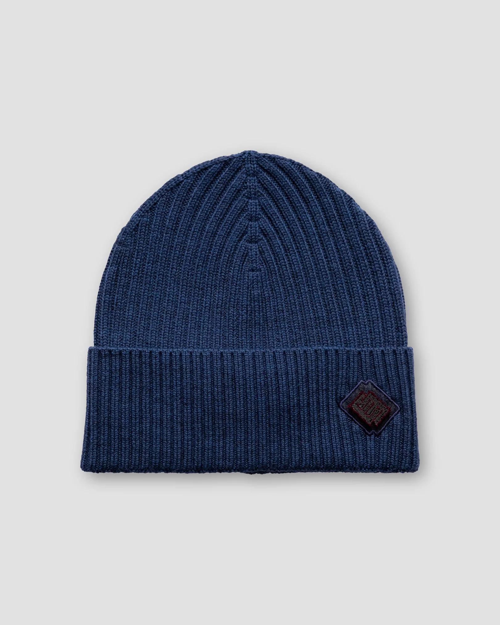 Eton - blue merino wool beanie