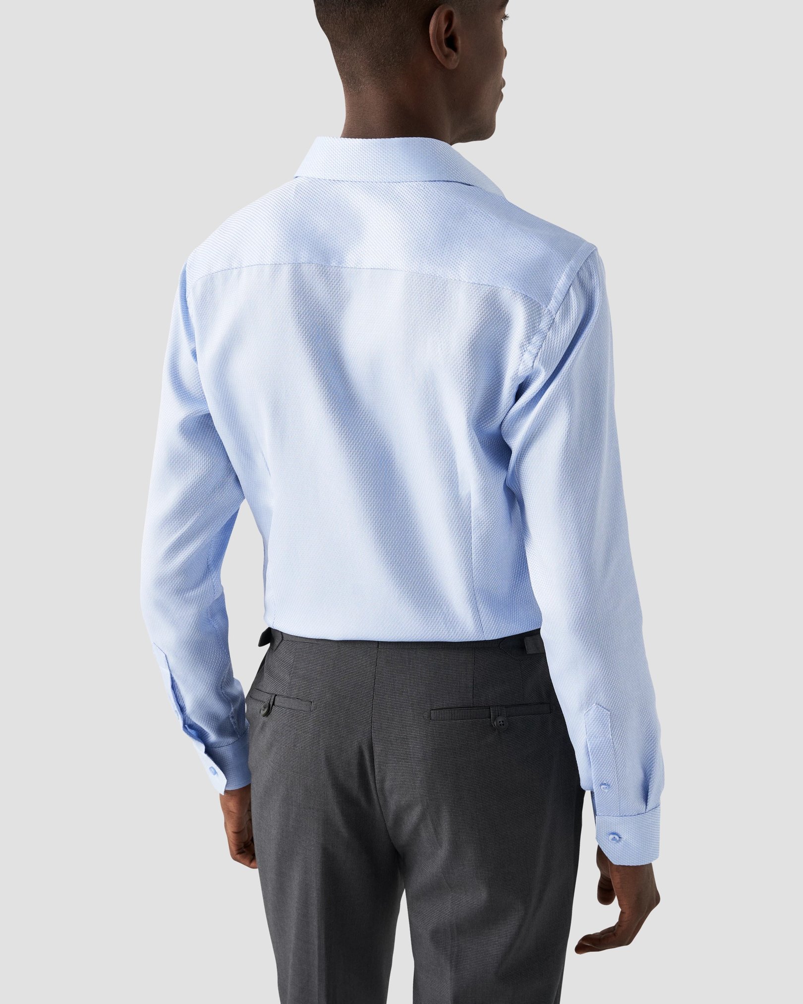 Eton - rolay light blue dobby