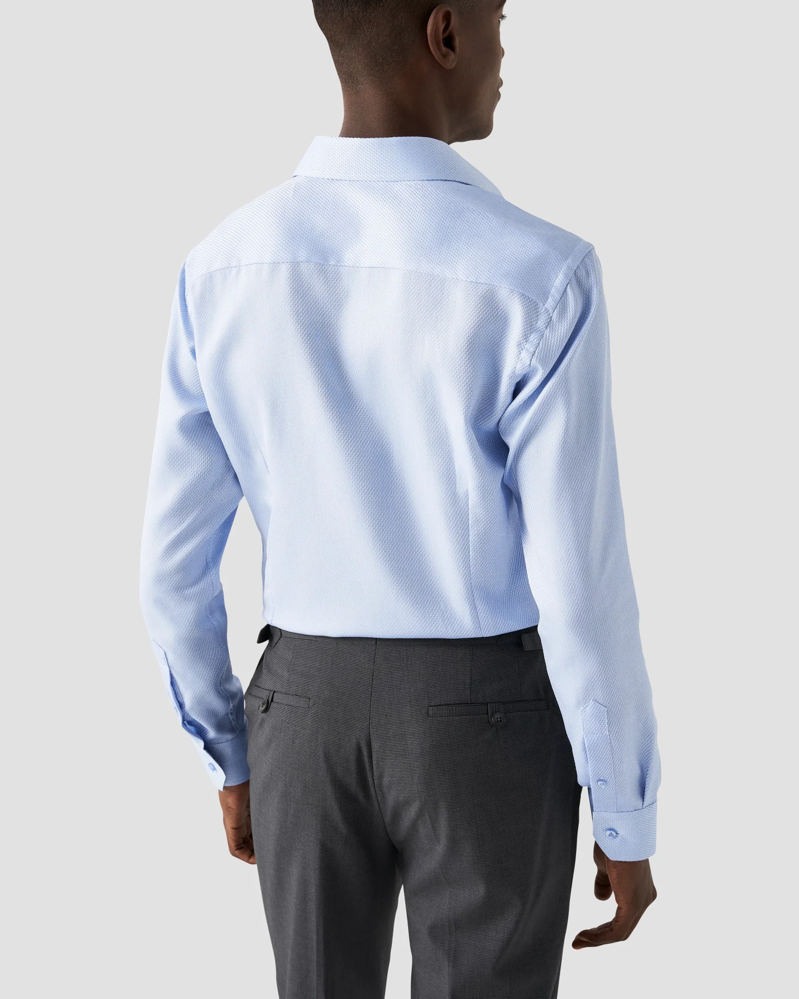 Eton - rolay light blue dobby
