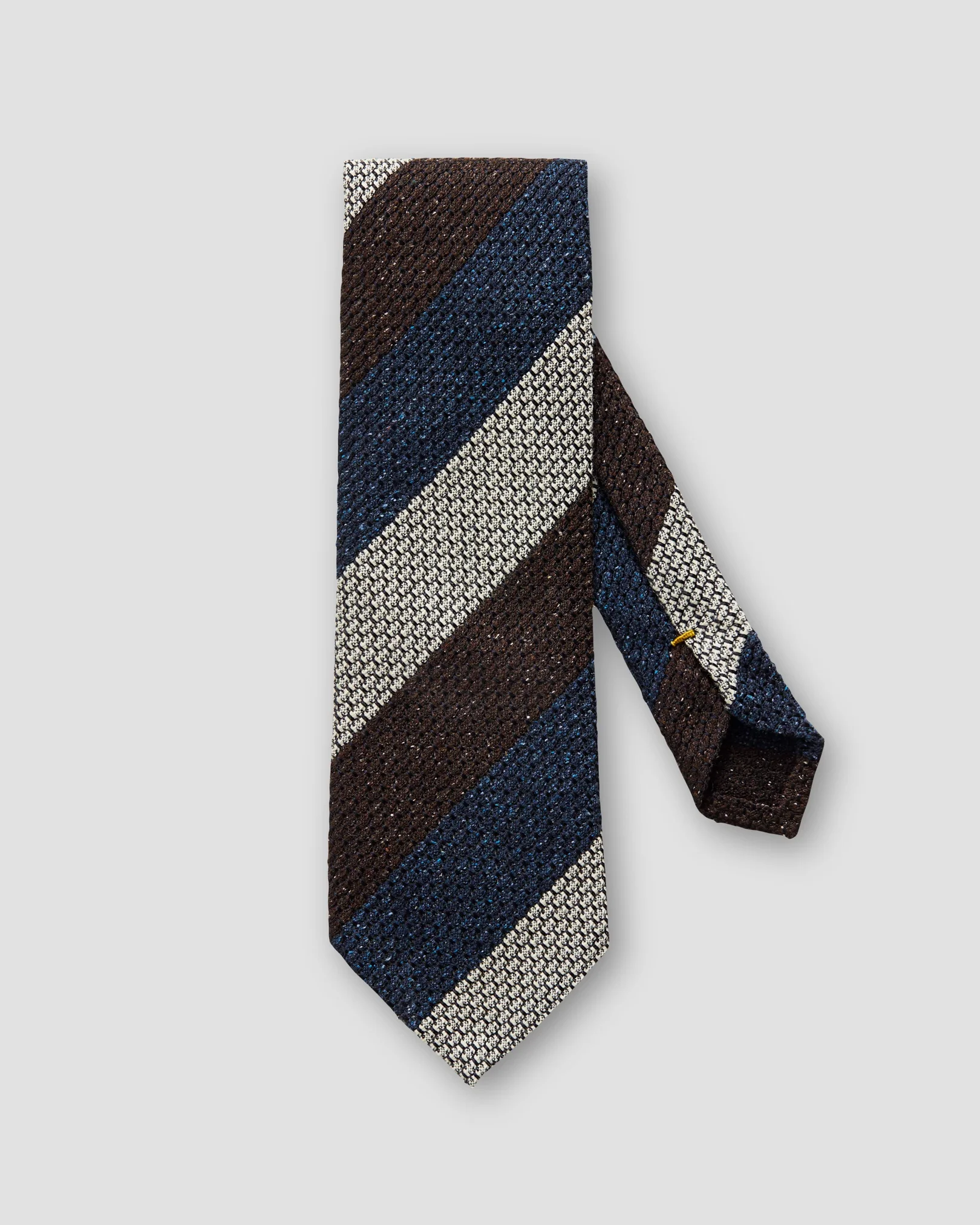 Eton - brown striped grenadine tie