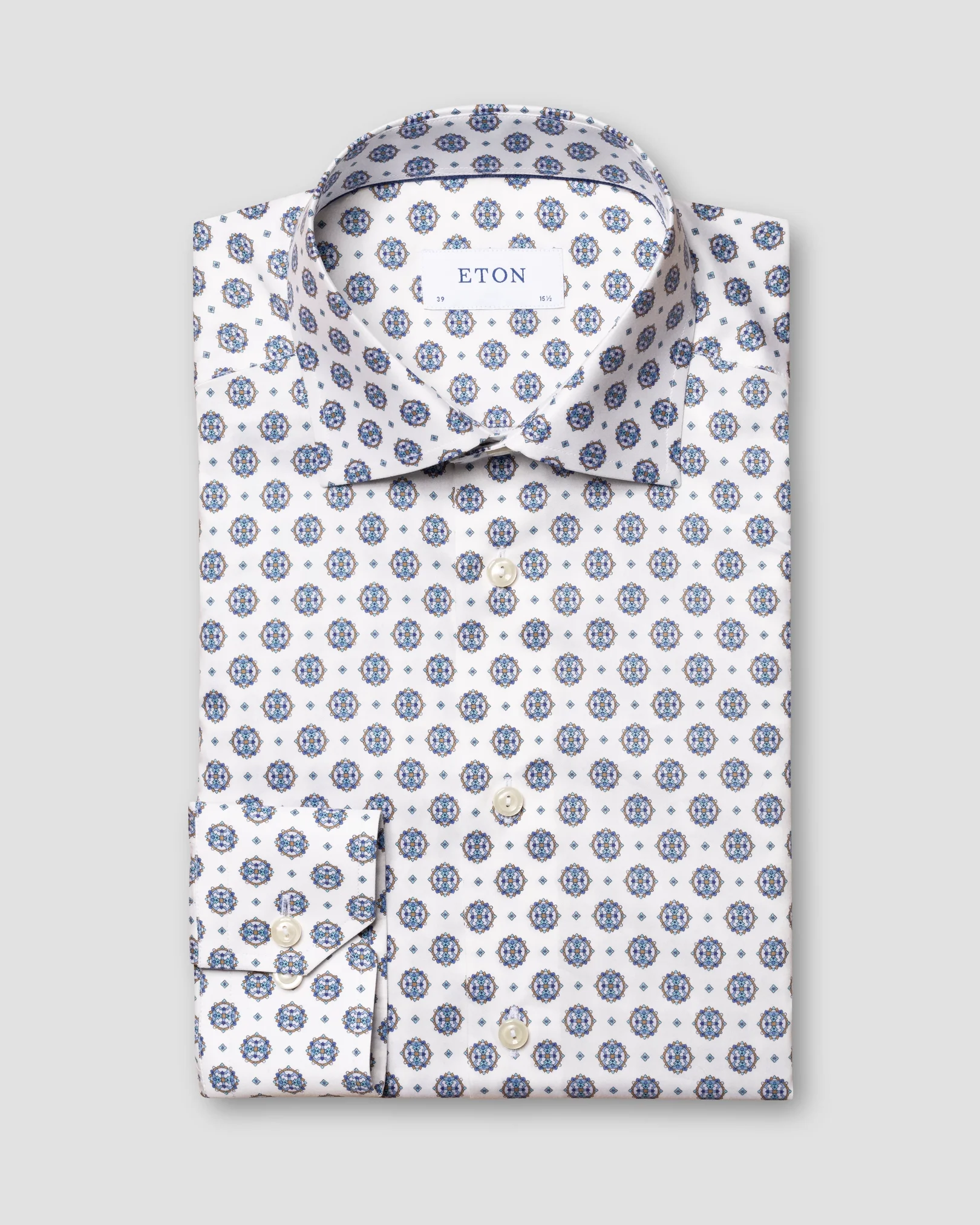 Eton - medallion print shirt