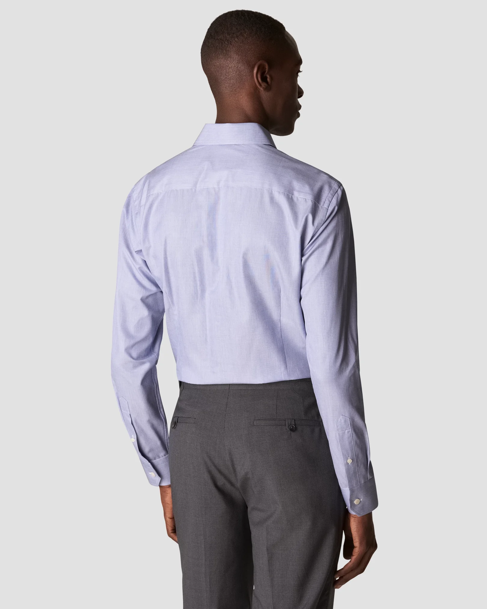 Eton - mid blue signature twill cutaway
