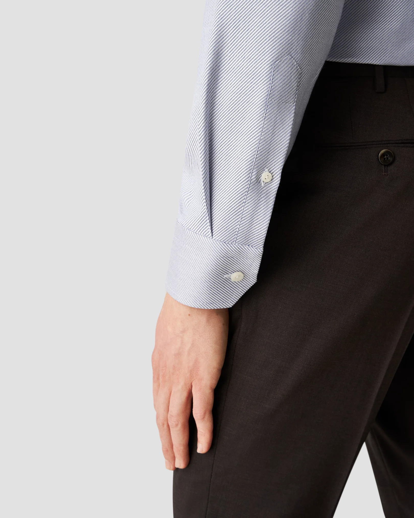 Eton - navy blue cottontencel cut away