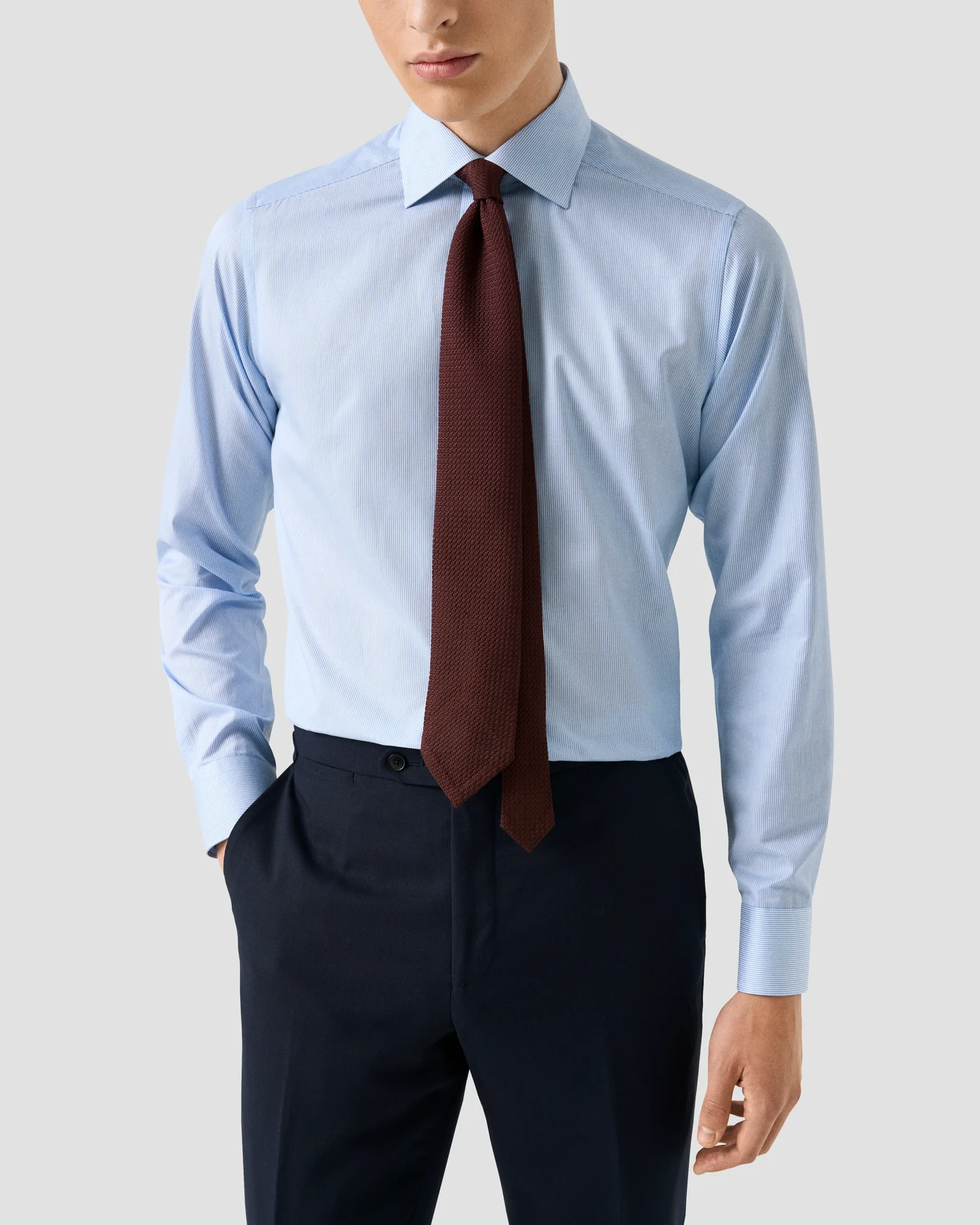 Eton - Fine Stripe Signature Twill Shirt