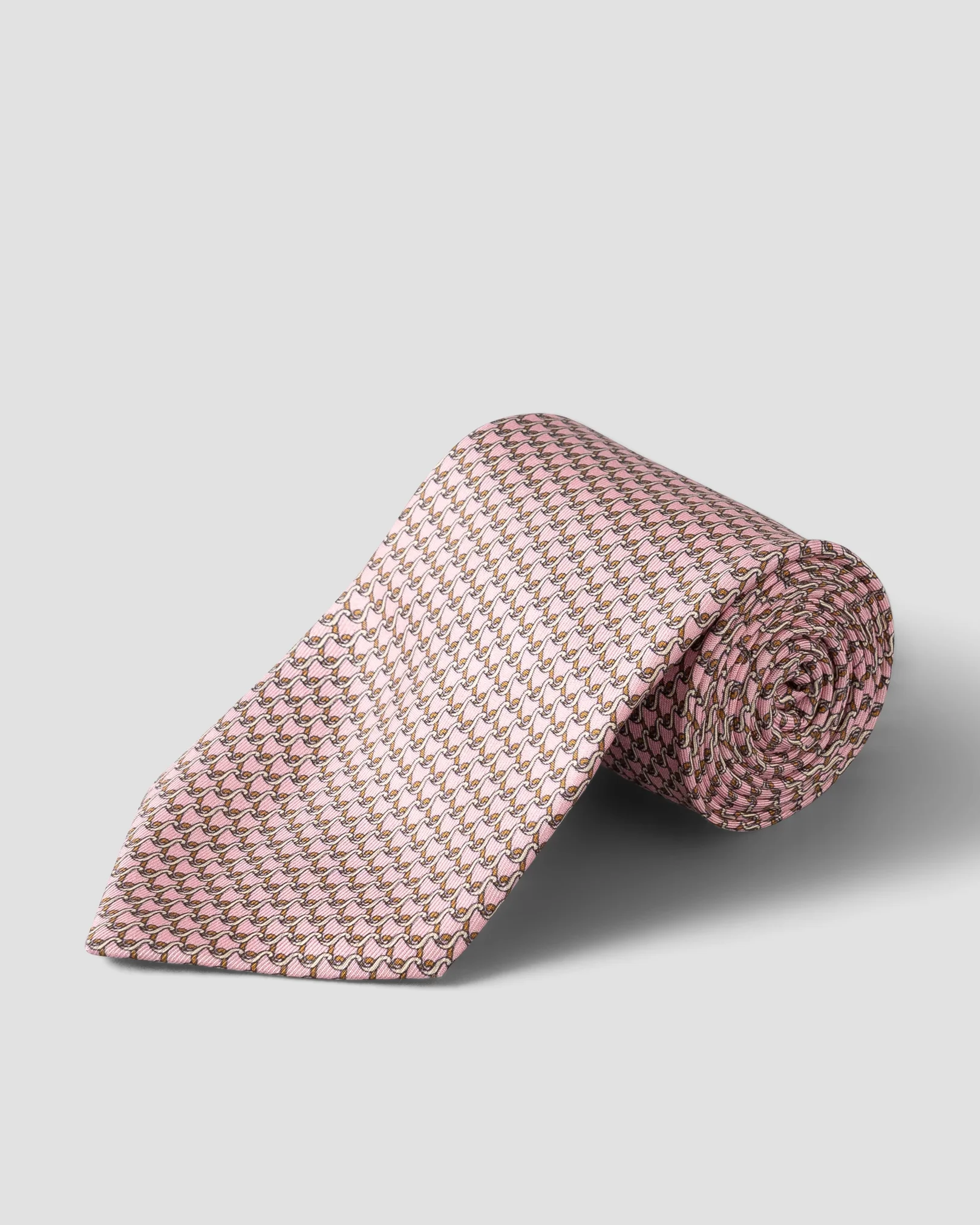 Eton - pink silk twill tie