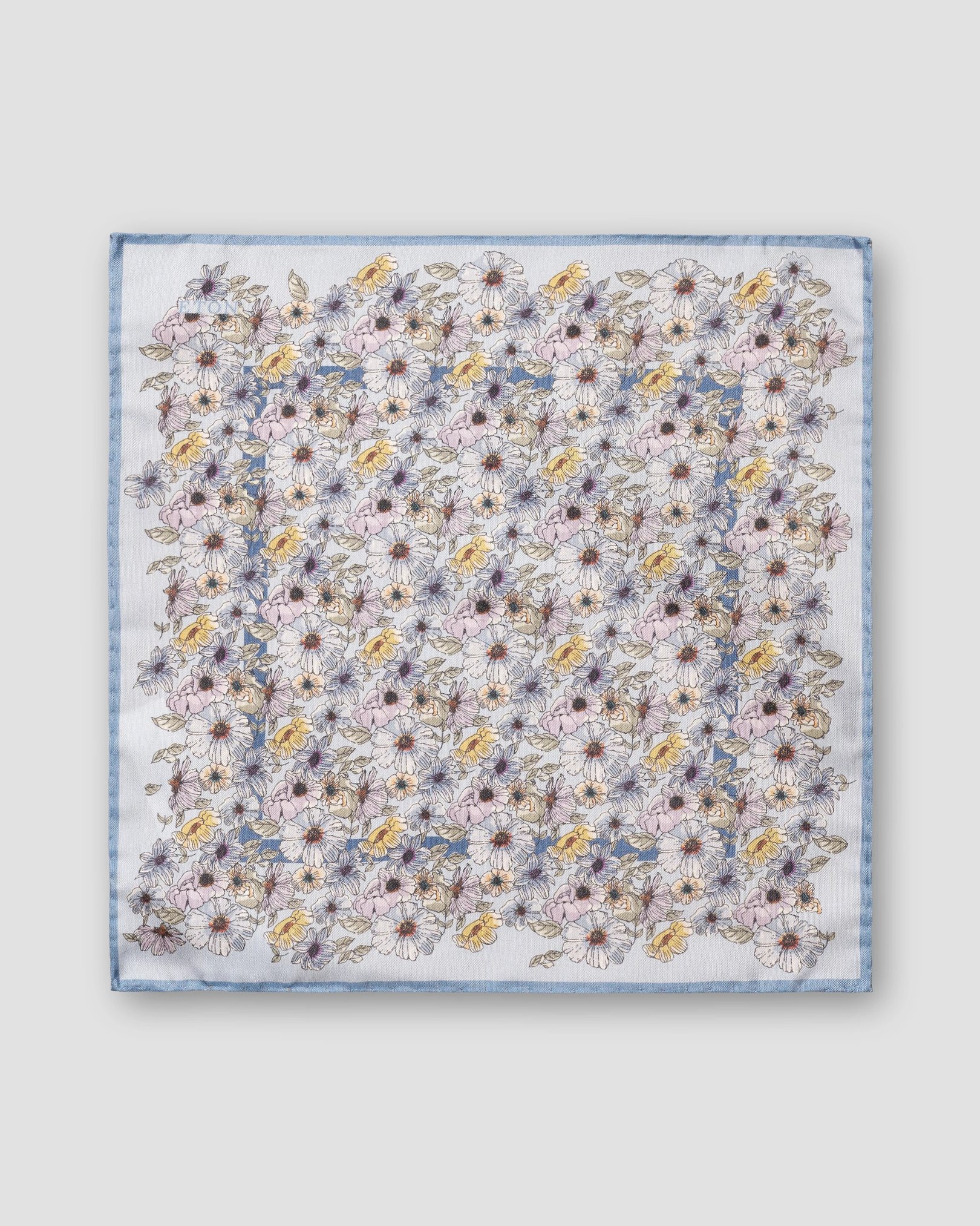 Eton - light blue panama silk wave