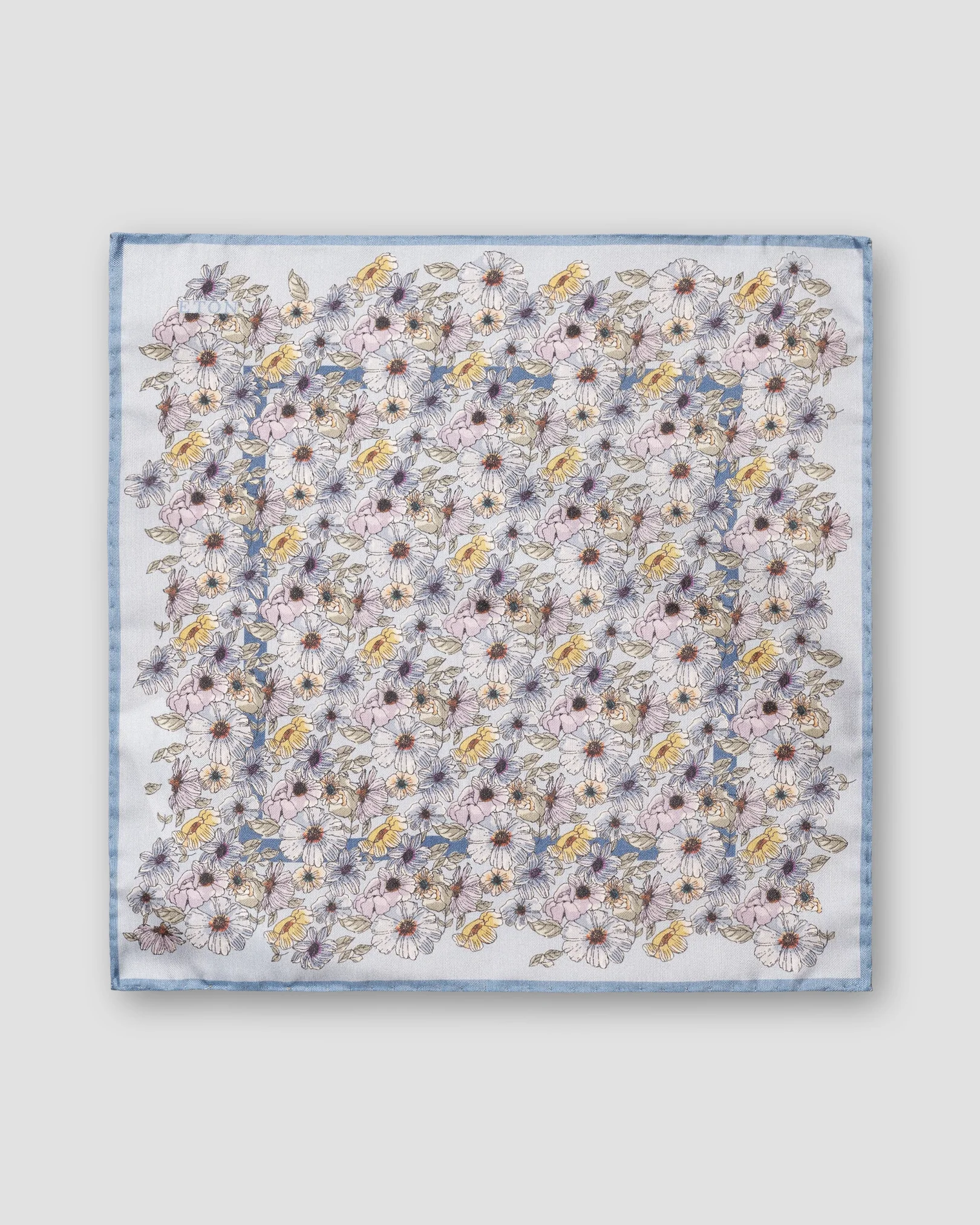 Eton - light blue panama silk wave