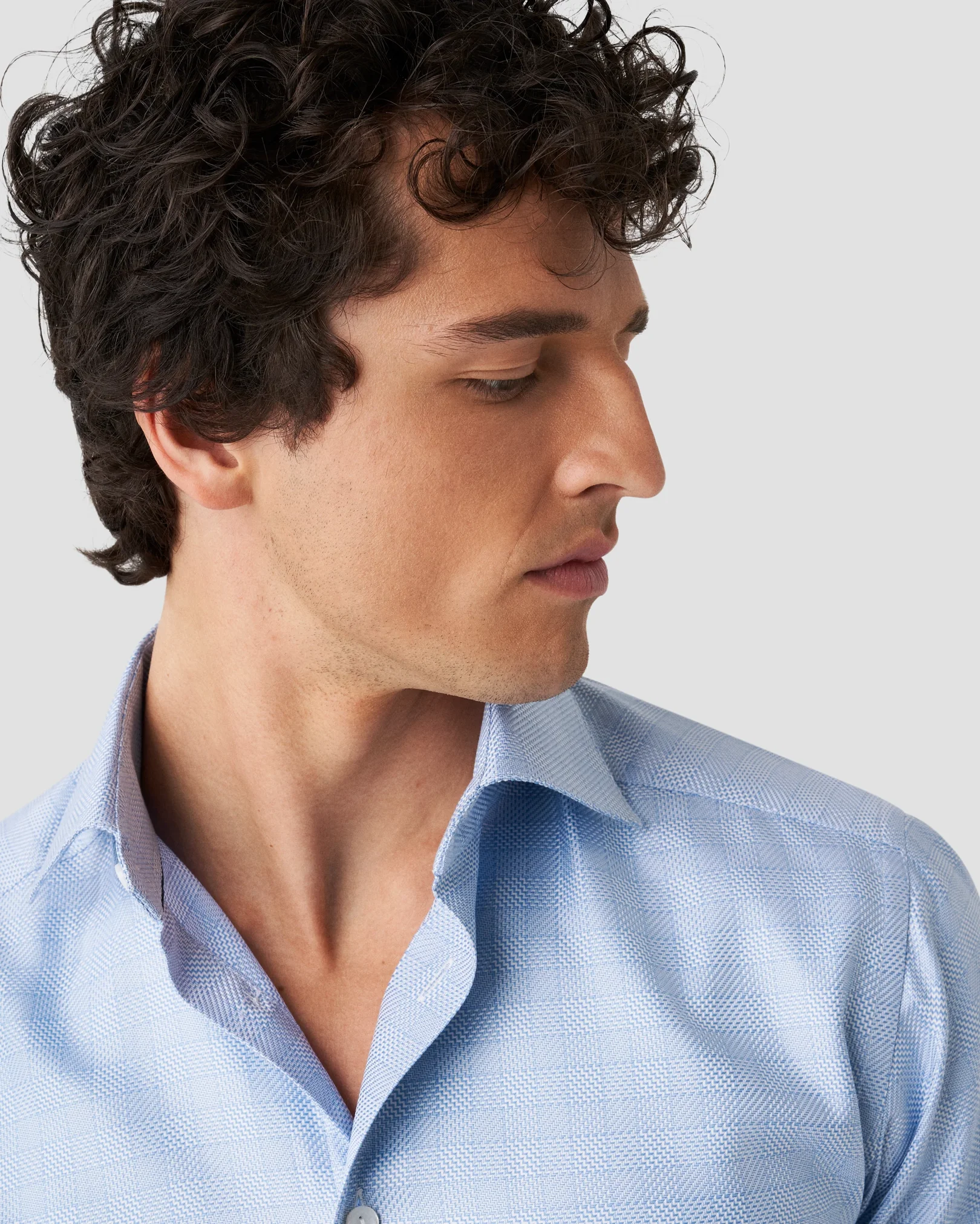 Eton - checked textured twill