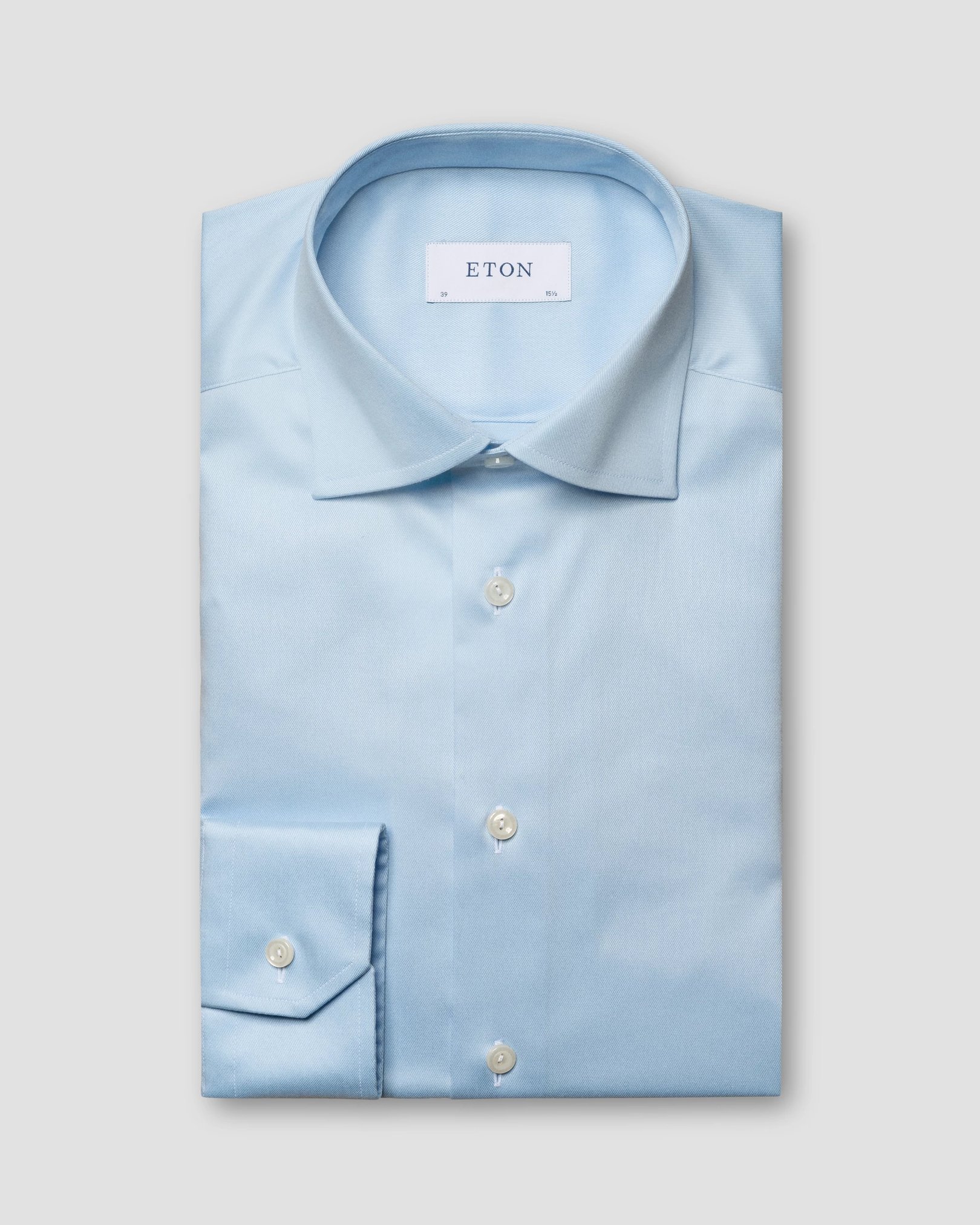 Eton - light blue twill stretch