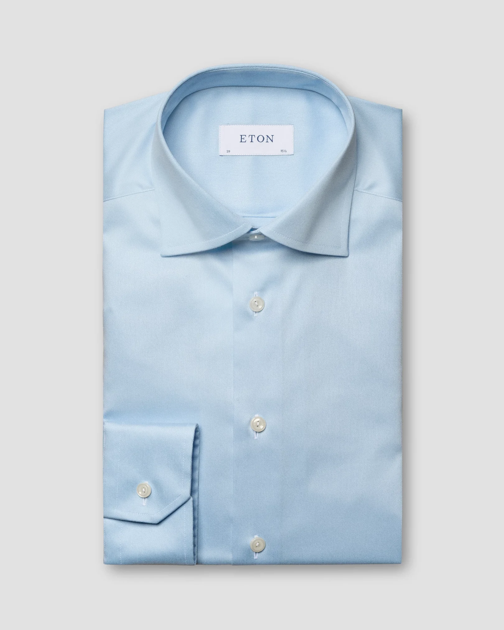 Eton - light blue twill stretch