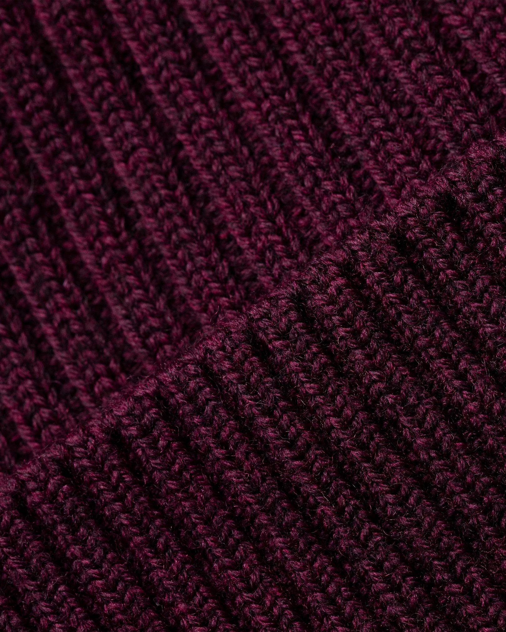 Eton - burgundy merino wool beanie
