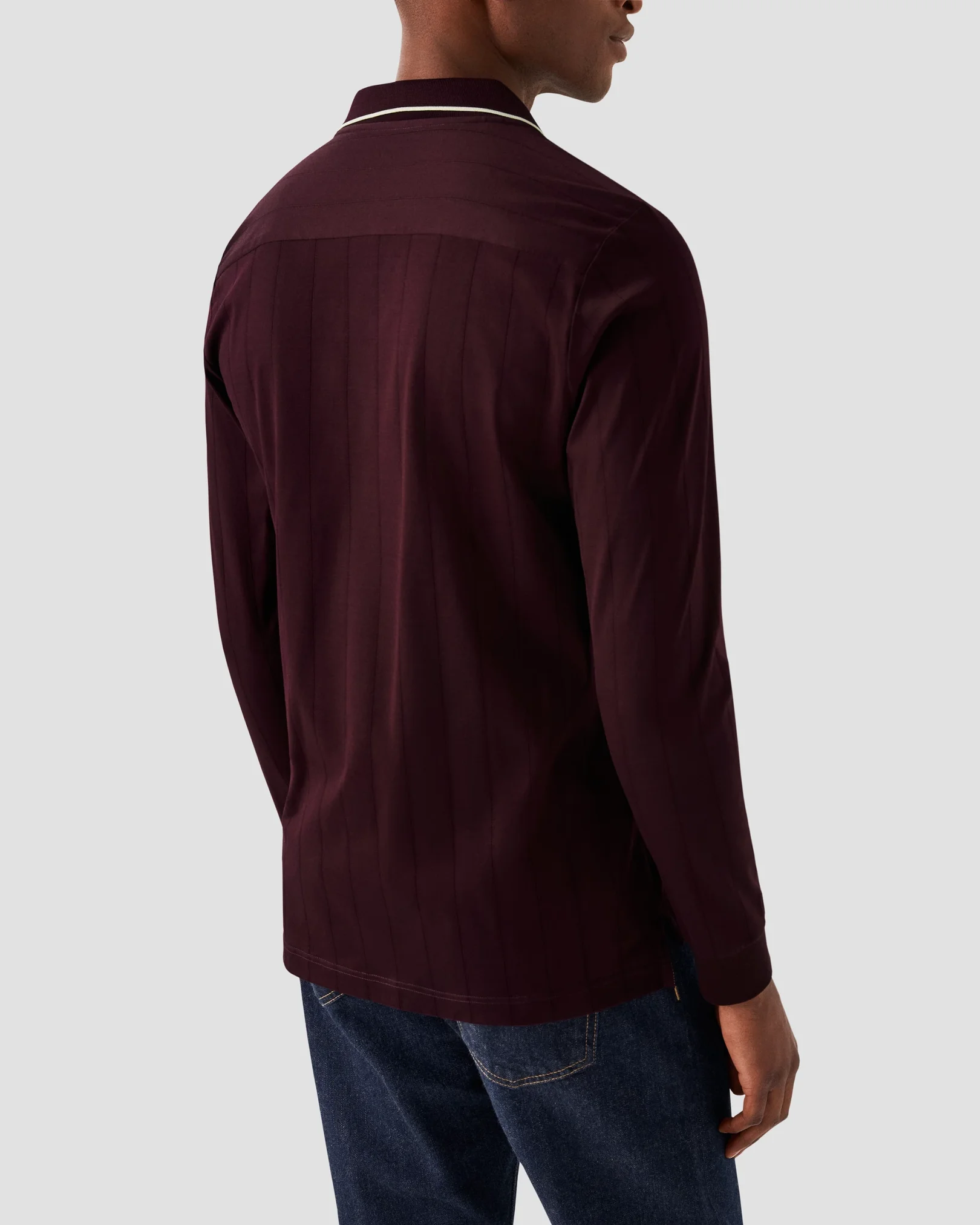 Eton - dark purple knitted jersey long sleeve