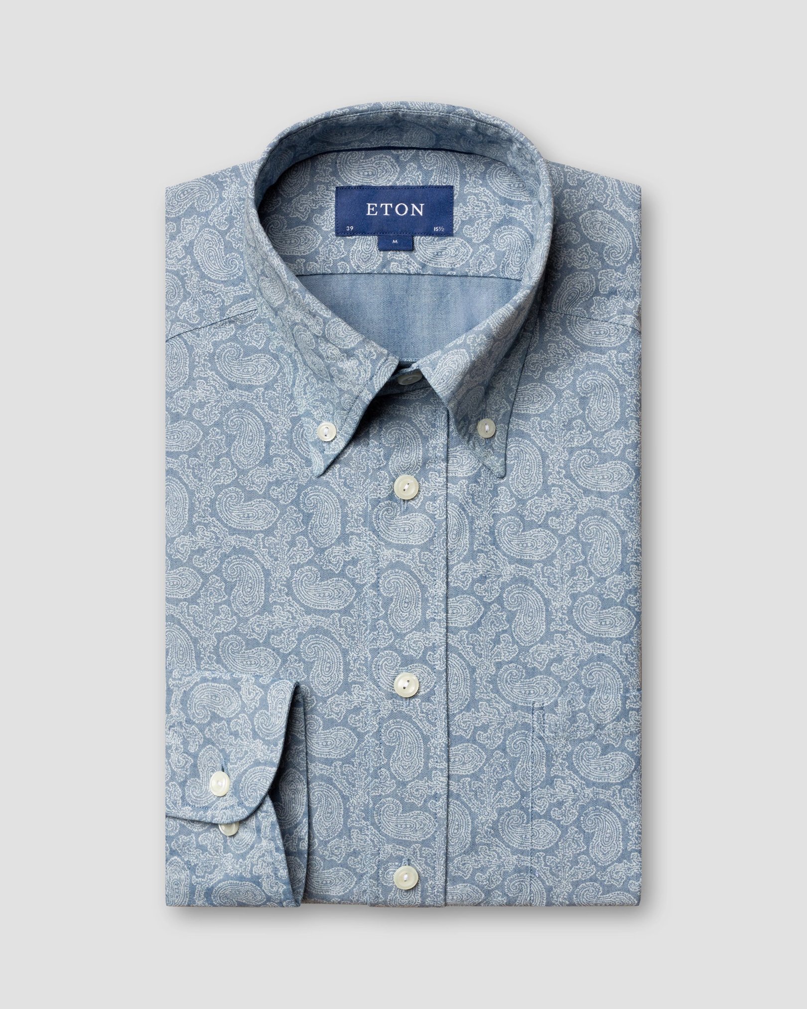 Eton - paisley indigo shirt
