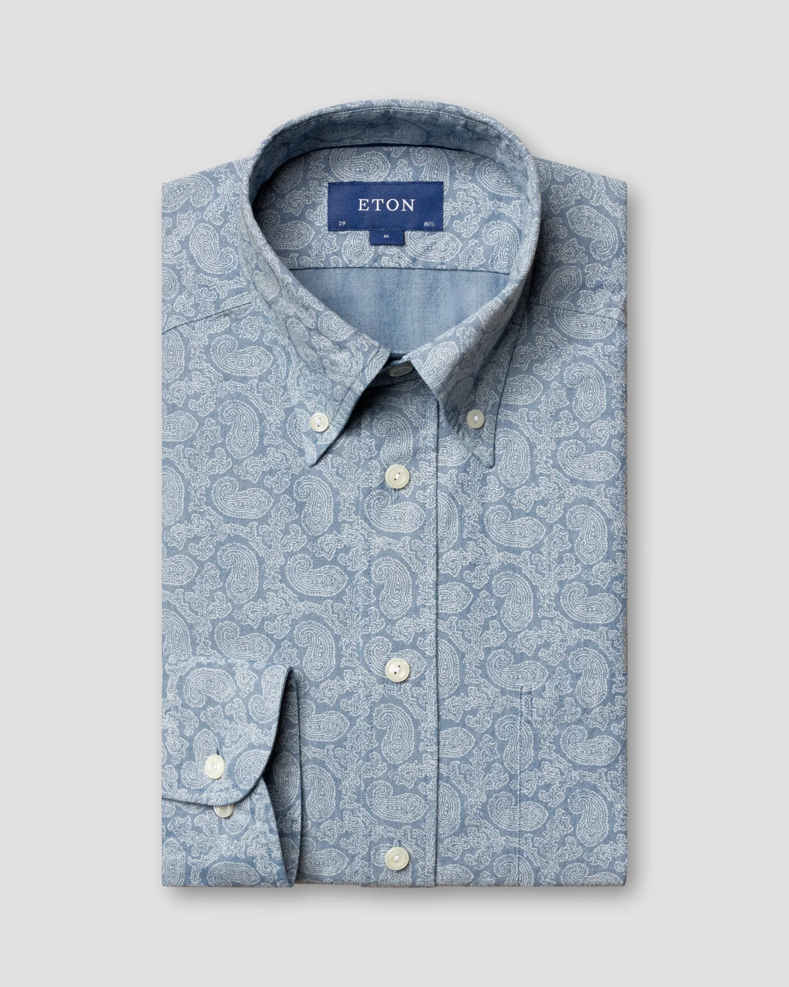 Eton - paisley indigo shirt