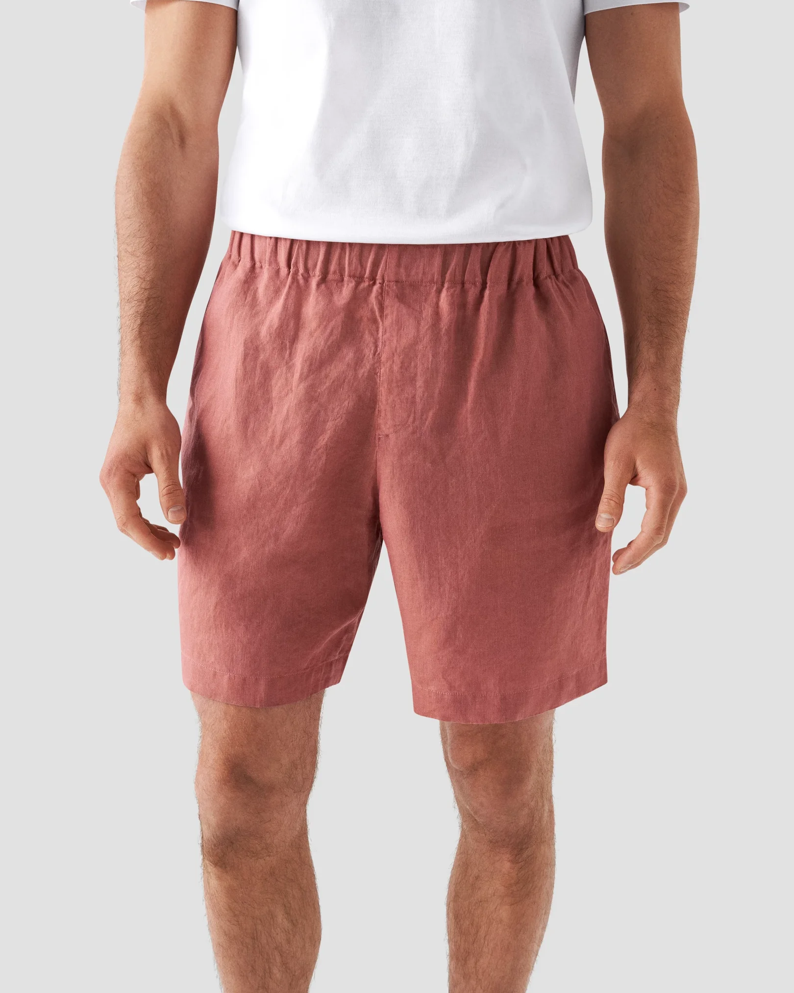 Eton - red linnen shorts