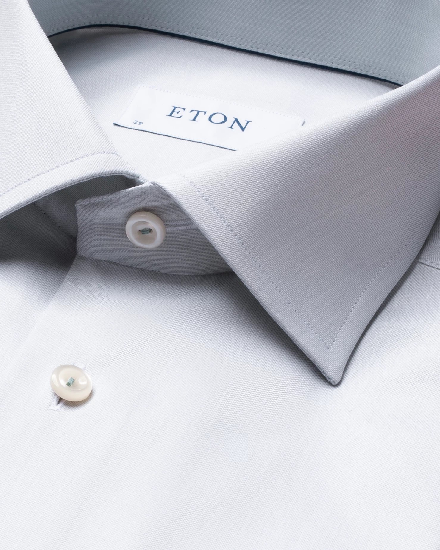 Eton - light green signature twill shirt