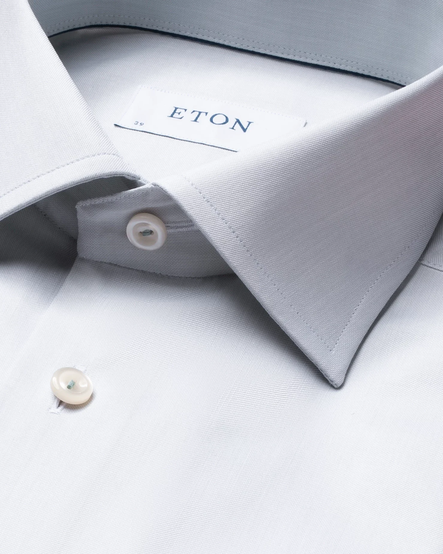 Eton - light green signature twill shirt