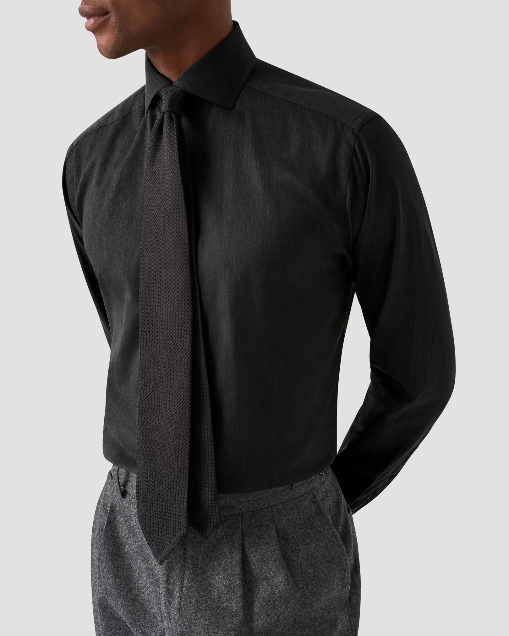 Eton - dark grey flanell