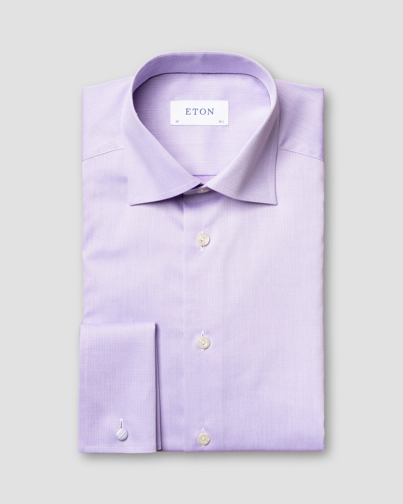 Eton - purple micro braid shirt