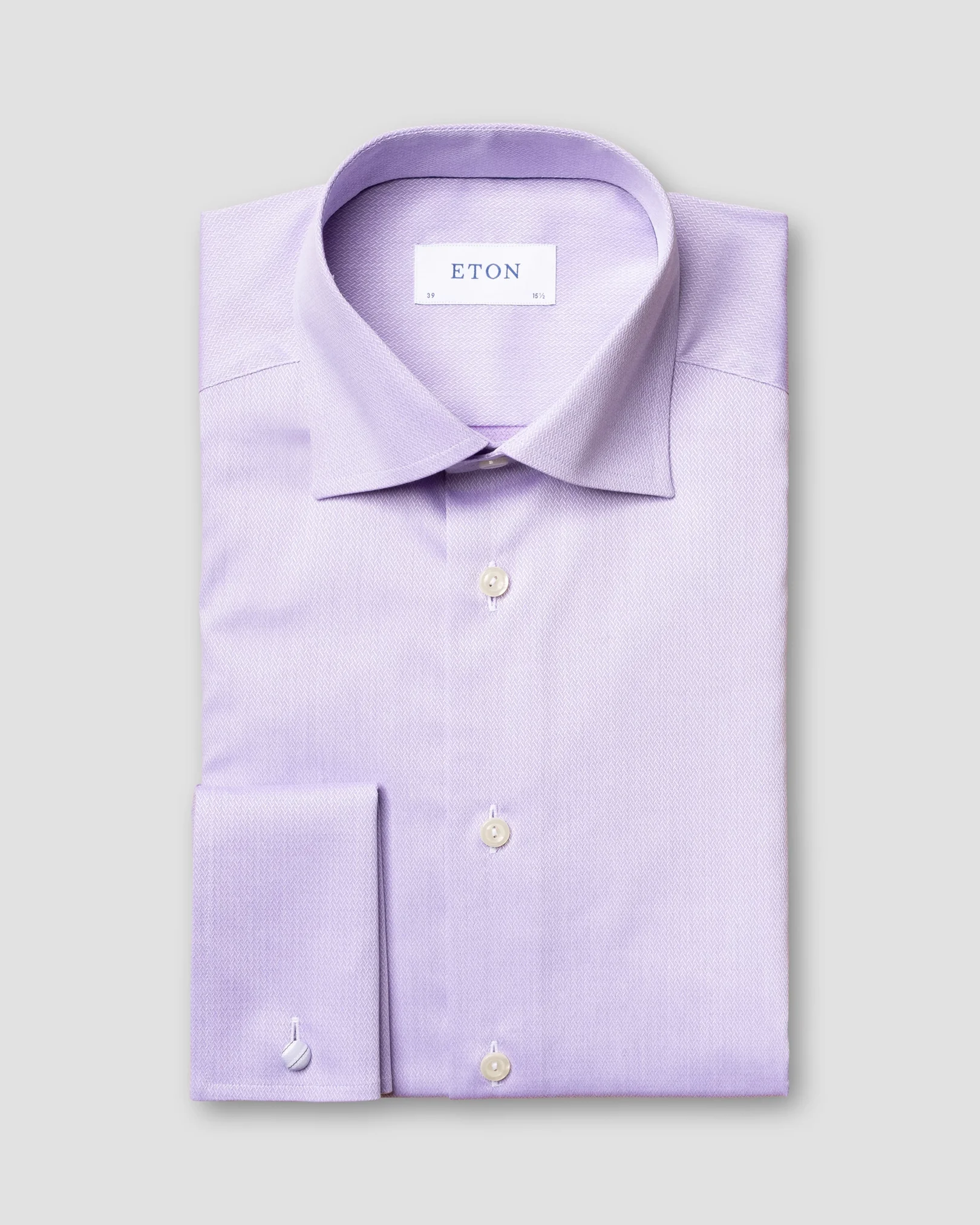 Eton - purple micro braid shirt