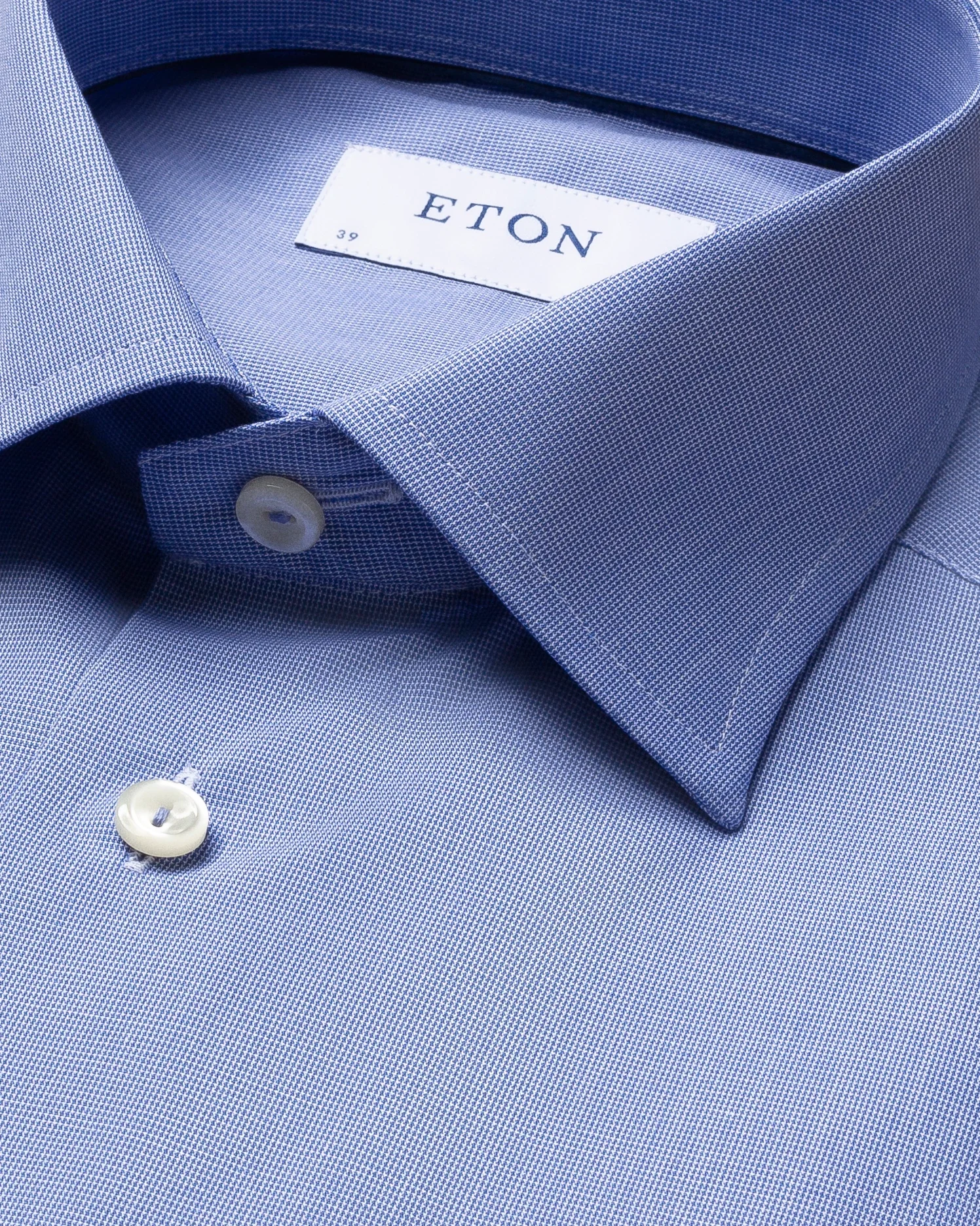 Eton - pastel blue shirt navy details