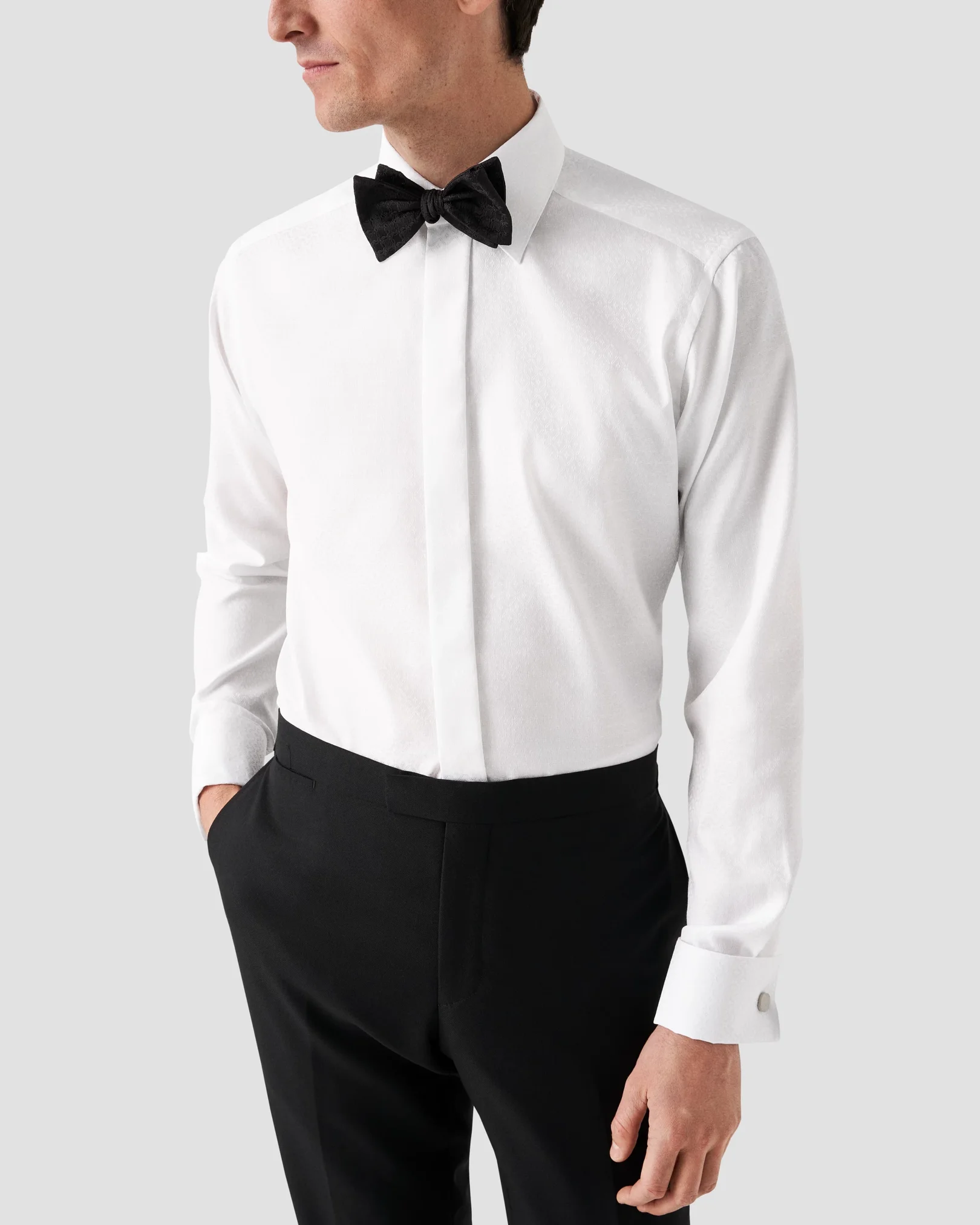 Eton - white marilyn jacquard