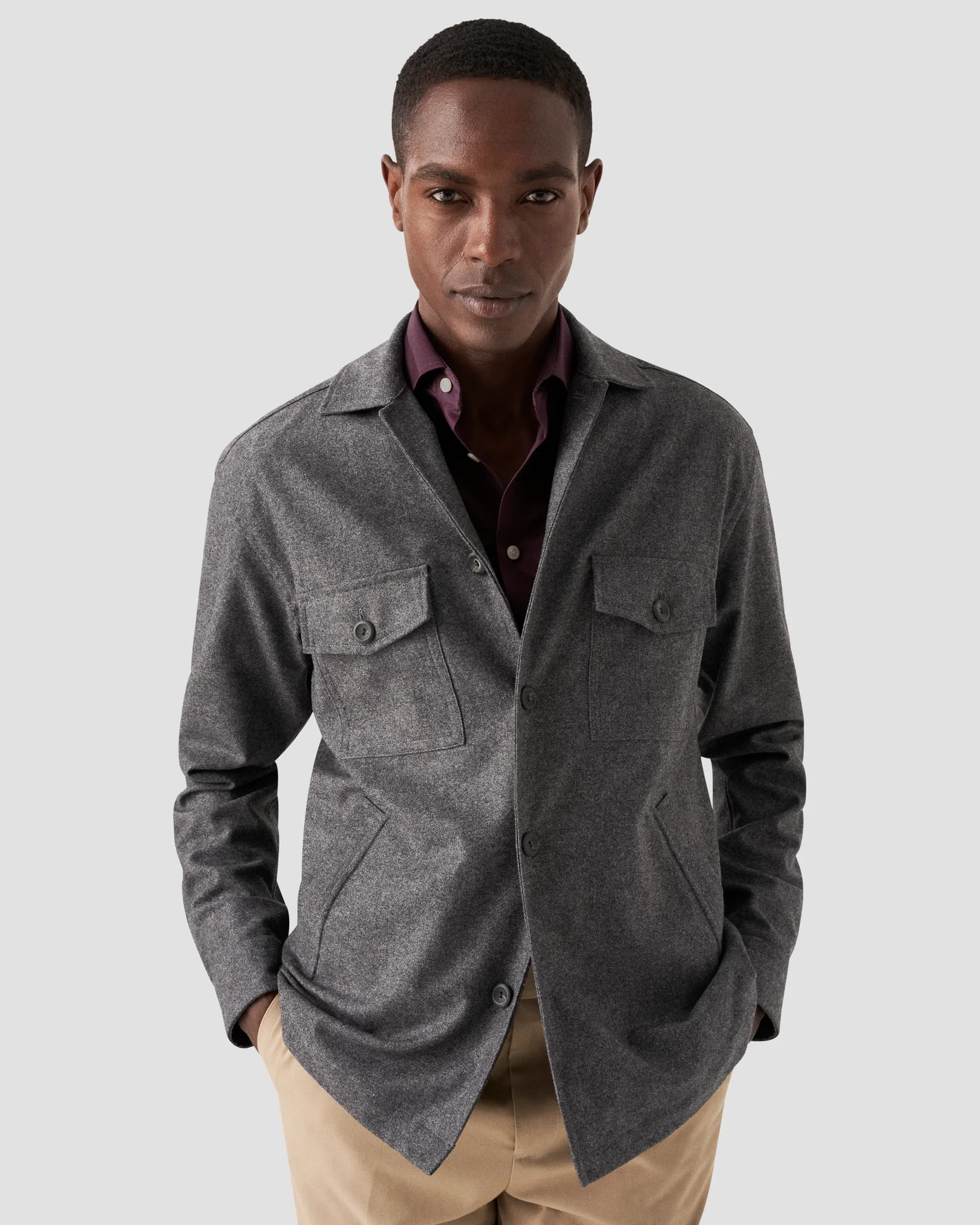 Eton - dark purple knit king
