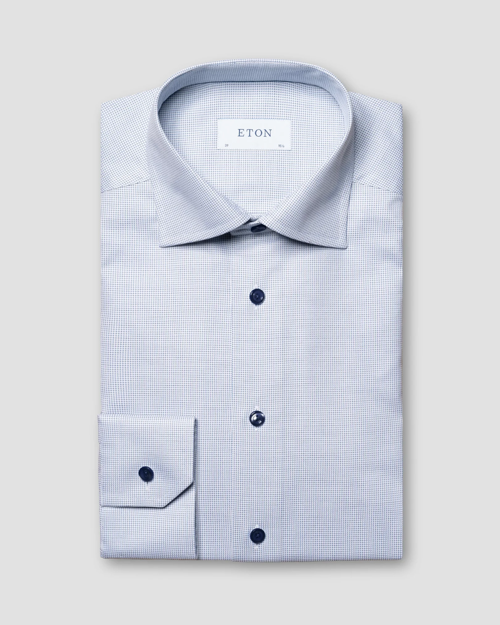 Eton - mid blue dobby