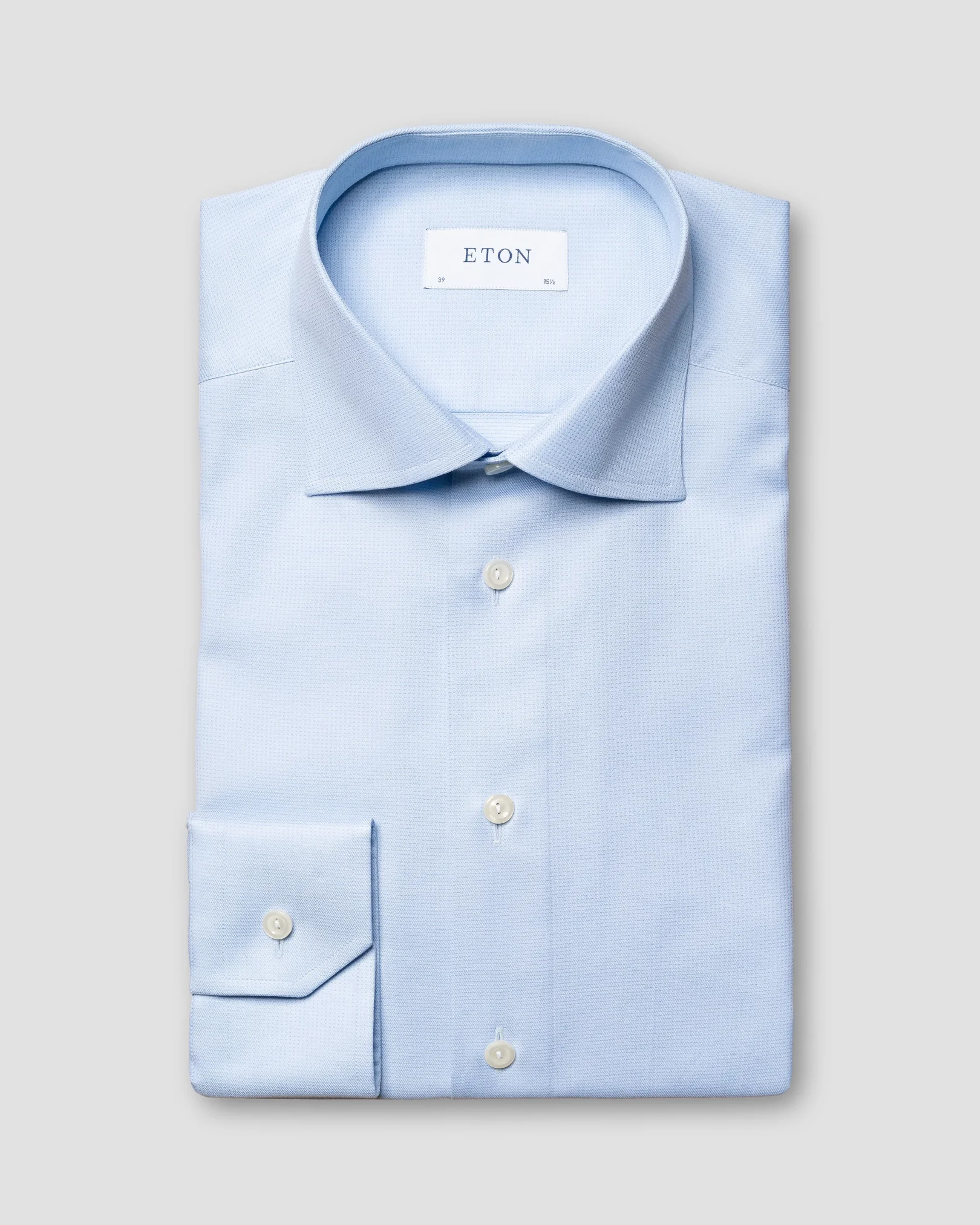 Eton - woven pin dot signature twill