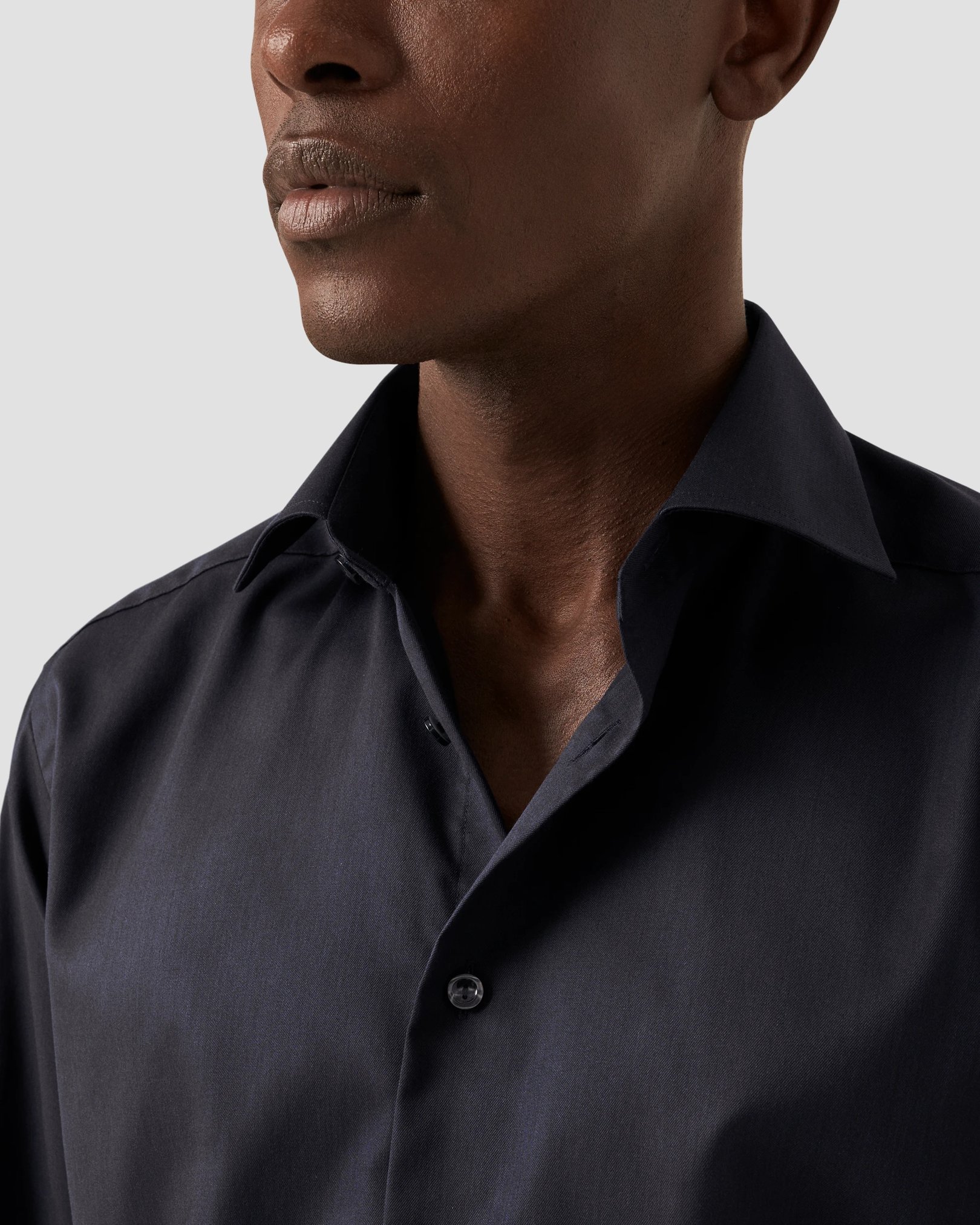 Eton - navy shirt signature twill