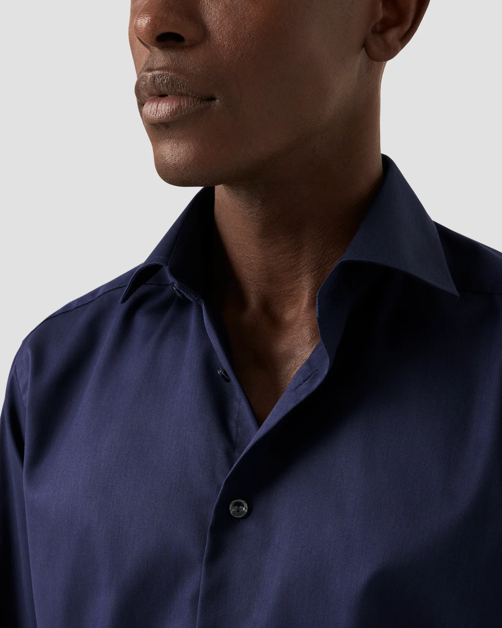 Eton - navy shirt signature twill