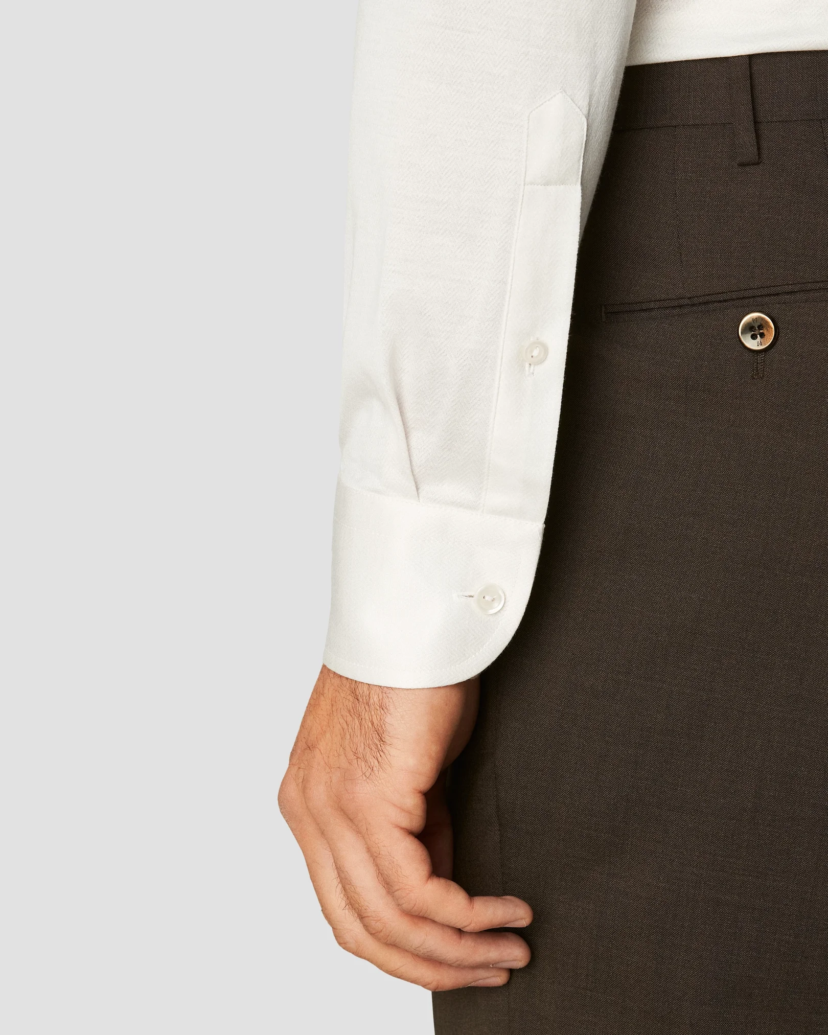 Eton - white jacquard widespread