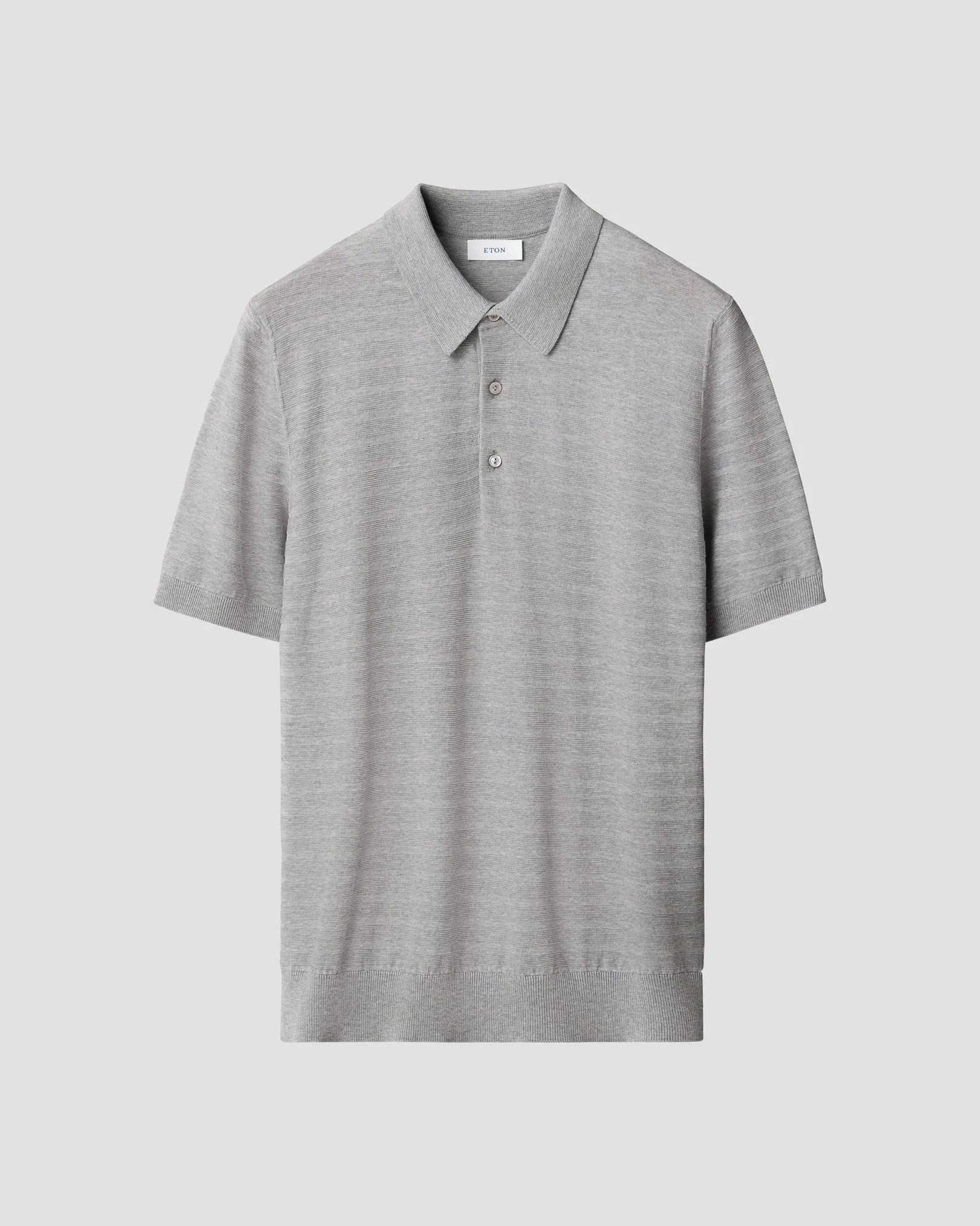 Eton - Poloshirt mit horizontalen Streifen