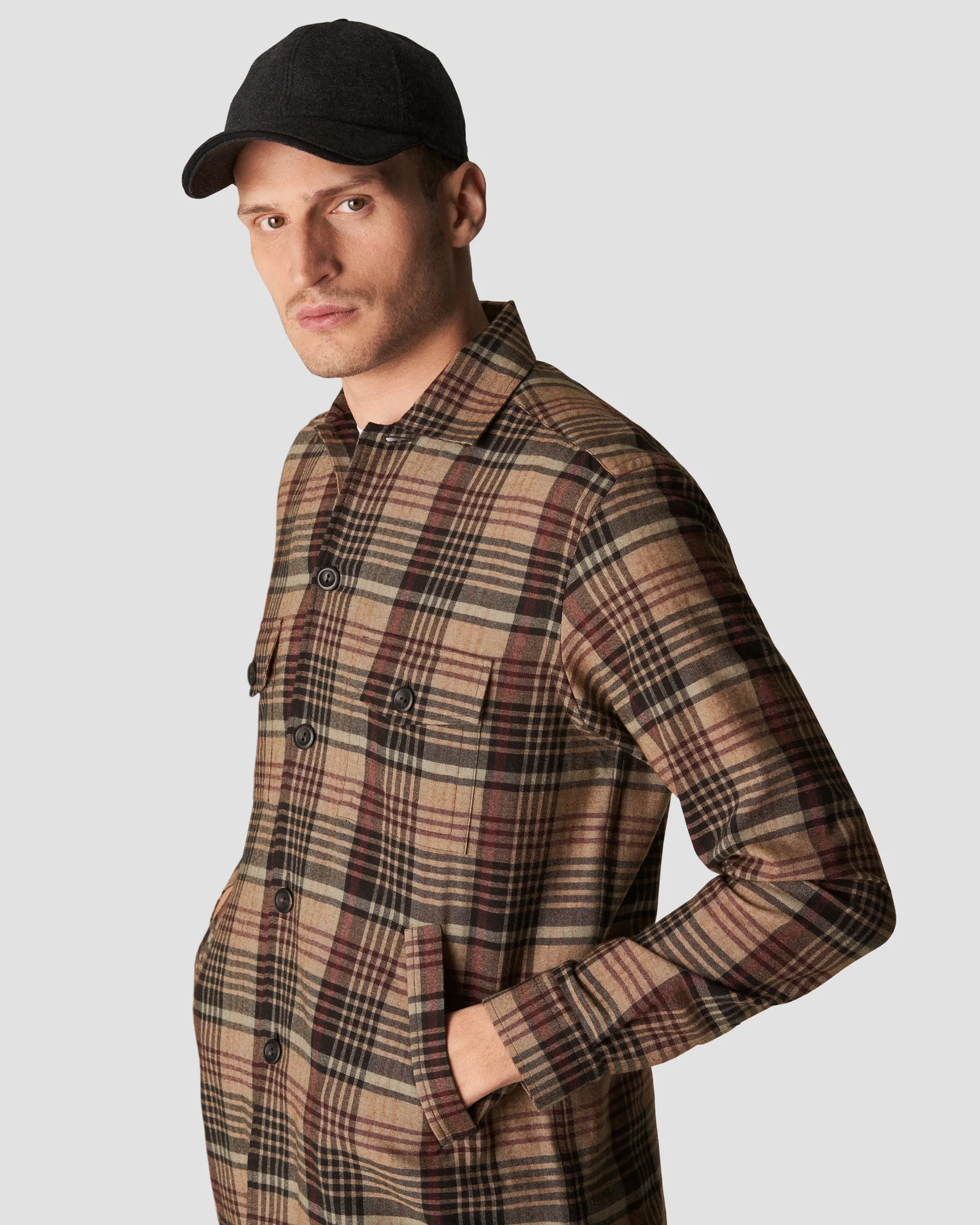 Eton - orange cotton wool cashmere