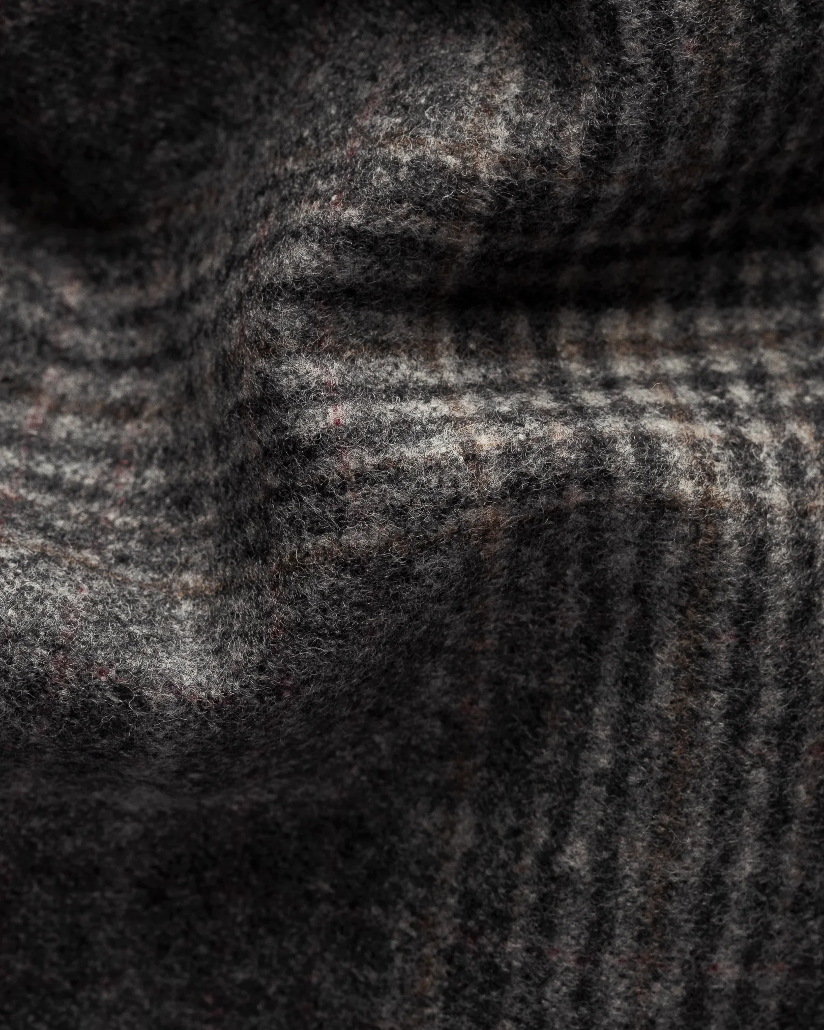 Eton - light grey twill wool cashmere soft pointed double round with piping casual
