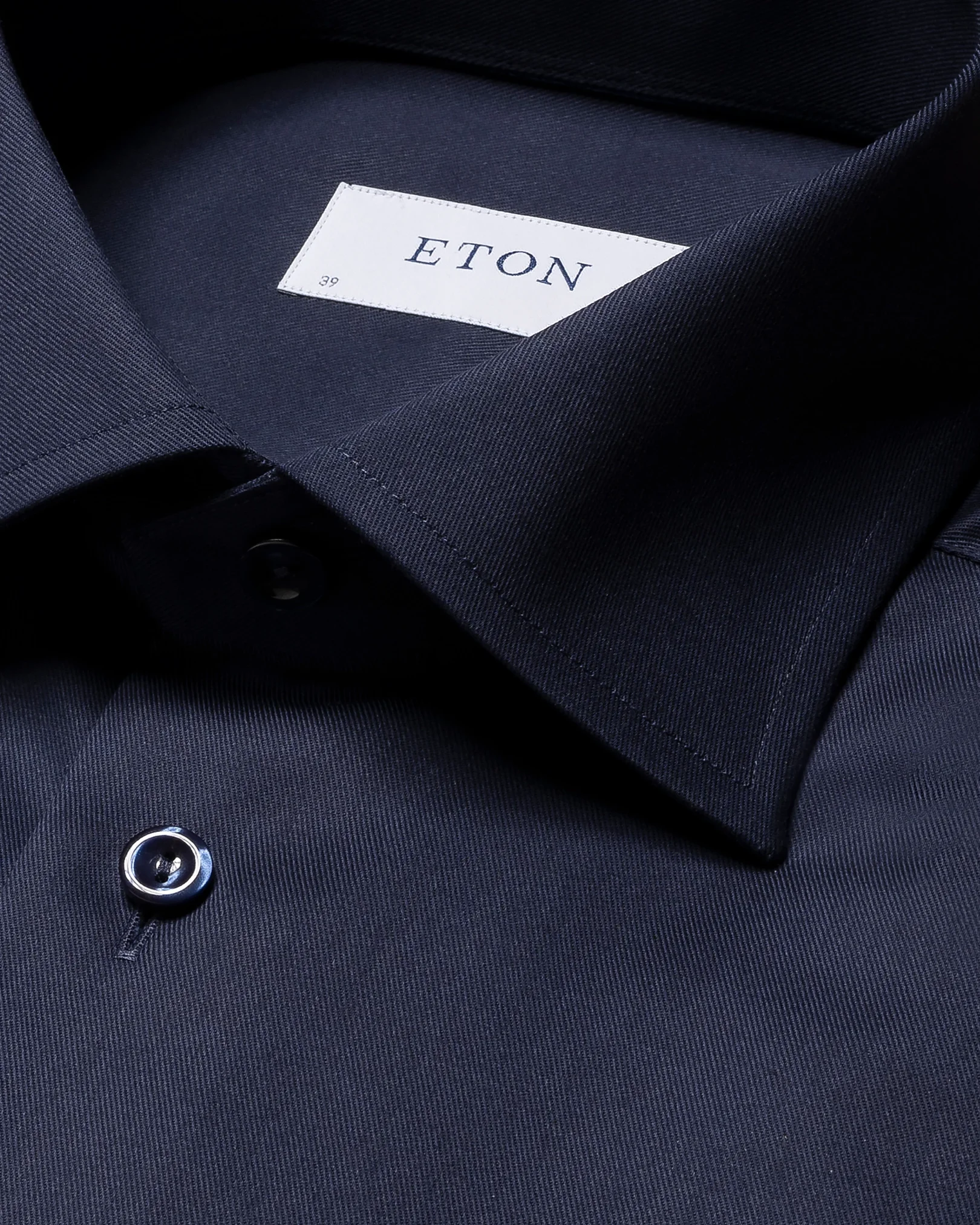 Eton - navy blue twillstretch
